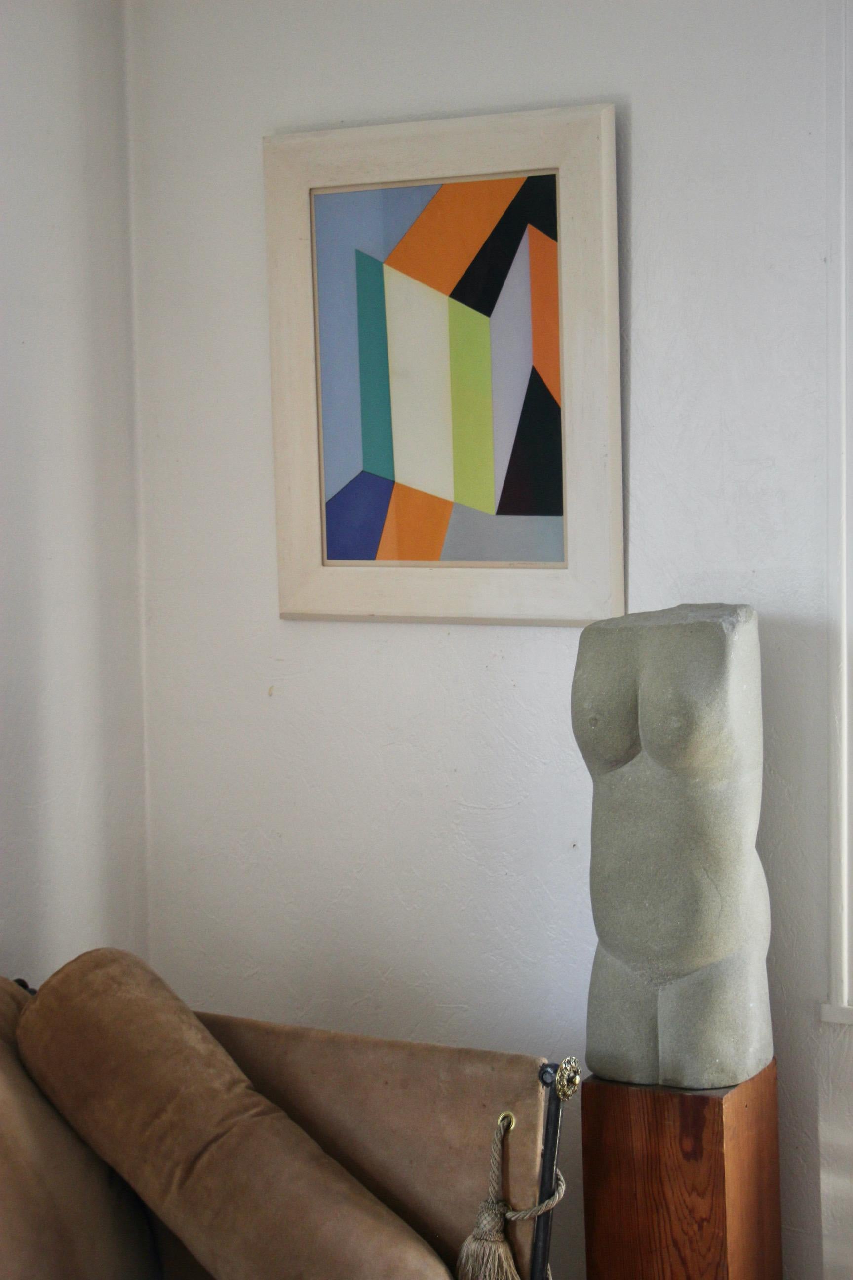 Guy Vandenbranden Gouache auf Papier signiert und datiert 68 im Angebot 6