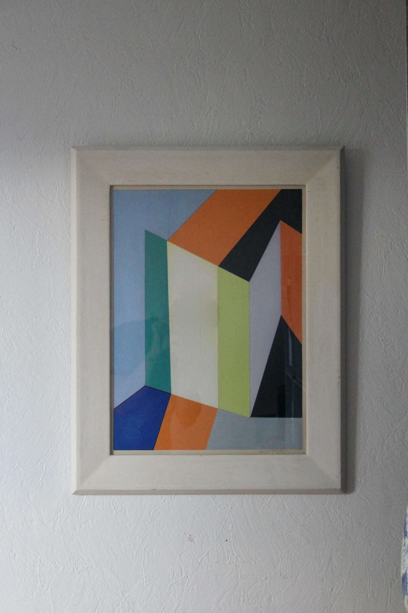 Guy Vandenbranden Gouache auf Papier signiert und datiert 68 im Angebot 2
