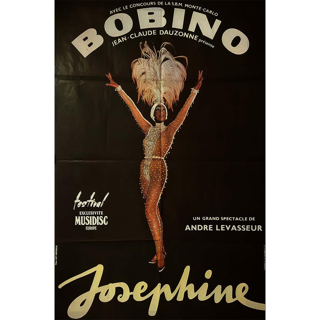 Manifesto originale del 1975 - Guy Ventouillac - Bobino - Josephine Baker in vendita 1