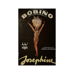 Vintage 1975 original poster - Guy Ventouillac - Bobino - Josephine Baker