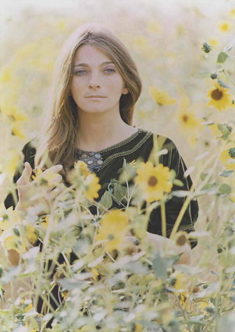 Guy Webster Color Photograph - Judy Collins, Wildflowers