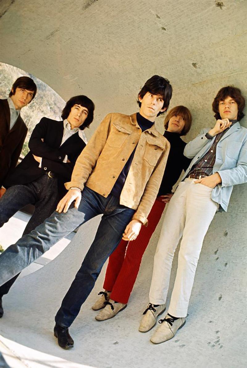 Guy Webster - The Rolling Stones, Concrete Tube For Sale at 1stDibs