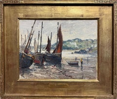 "Pulizia dopo una doccia" Guy Wiggins, Impressionista Gloucester Schooners