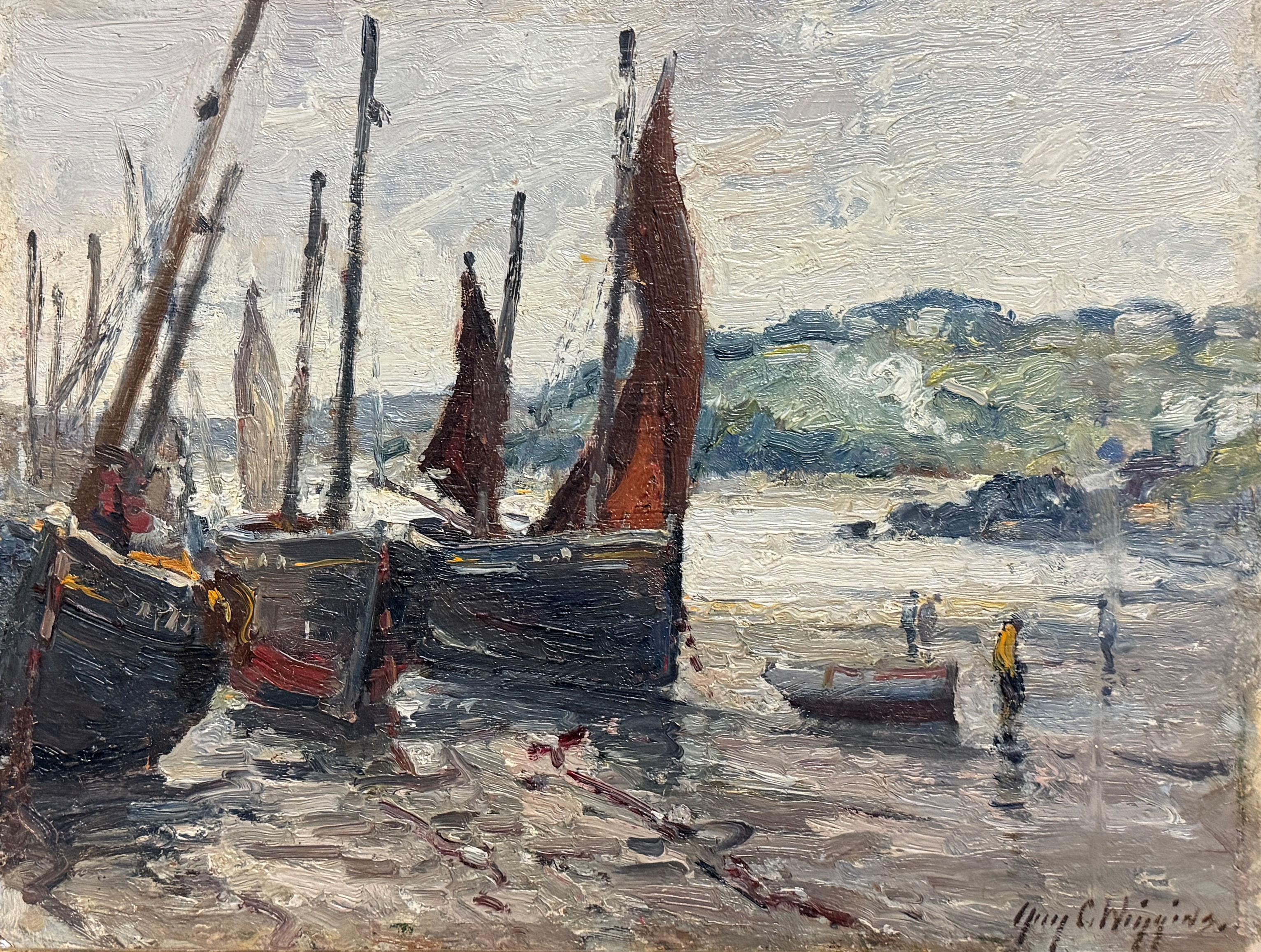 "Despejando tras un chaparrón" Guy Wiggins, Impresionista Goletas de Gloucester