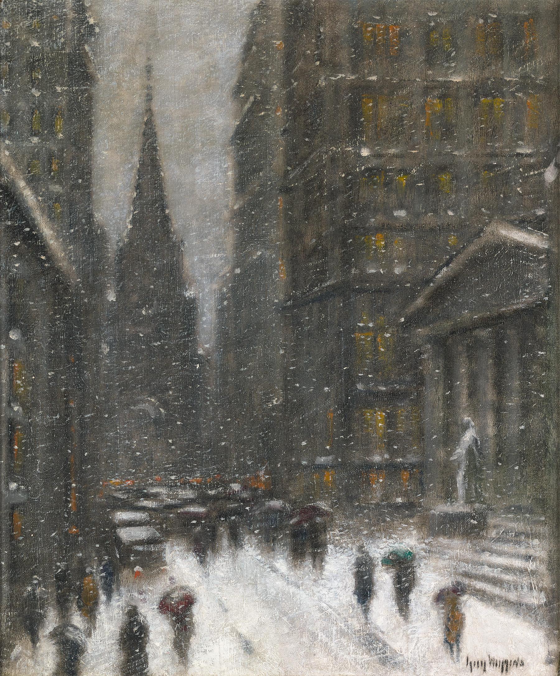 Wall Street, Winter by Guy Wiggins