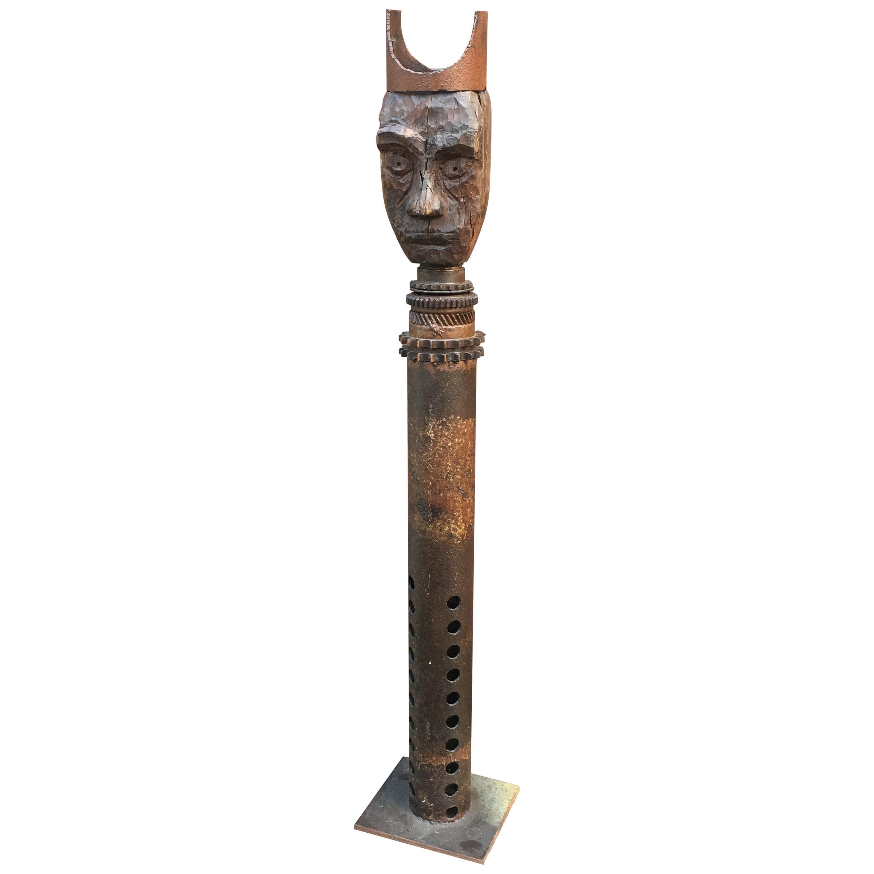 Guylaine Guy '1929', Metal Assembly and Wood, circa 1980 For Sale