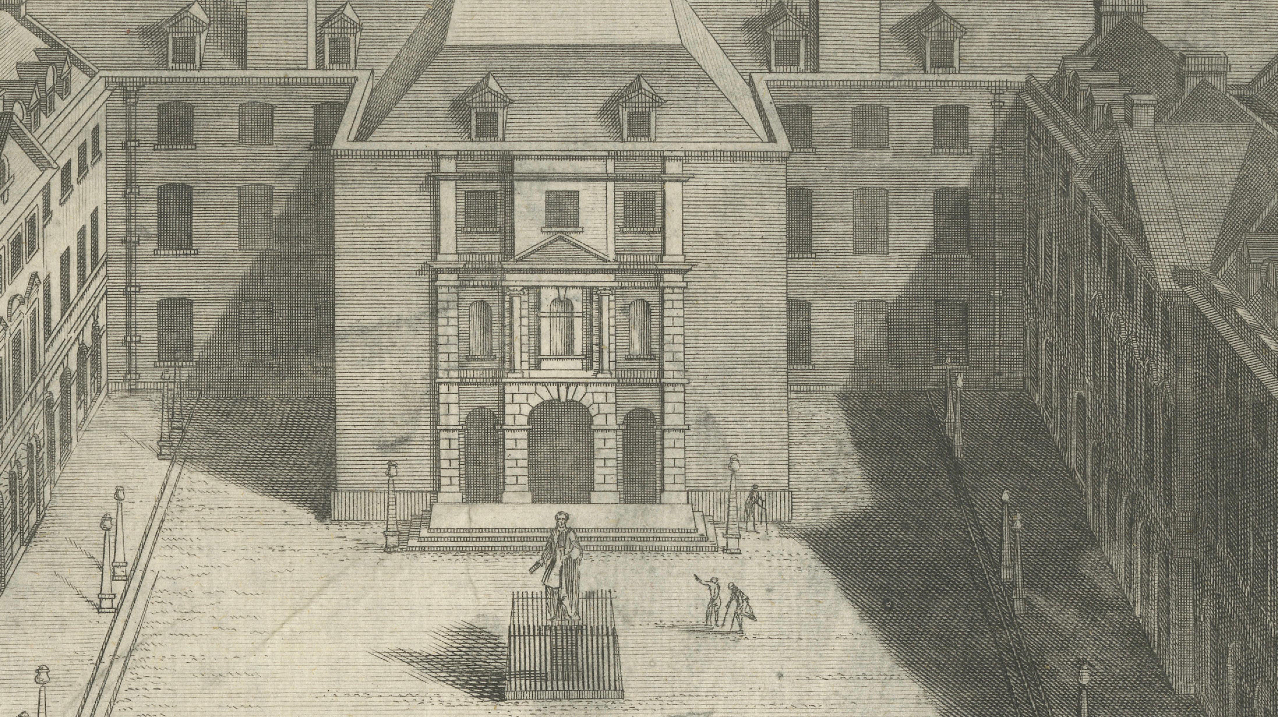 Guy’s Hospital London, Bird’s-Eye View, W.H. Toms, c.1739