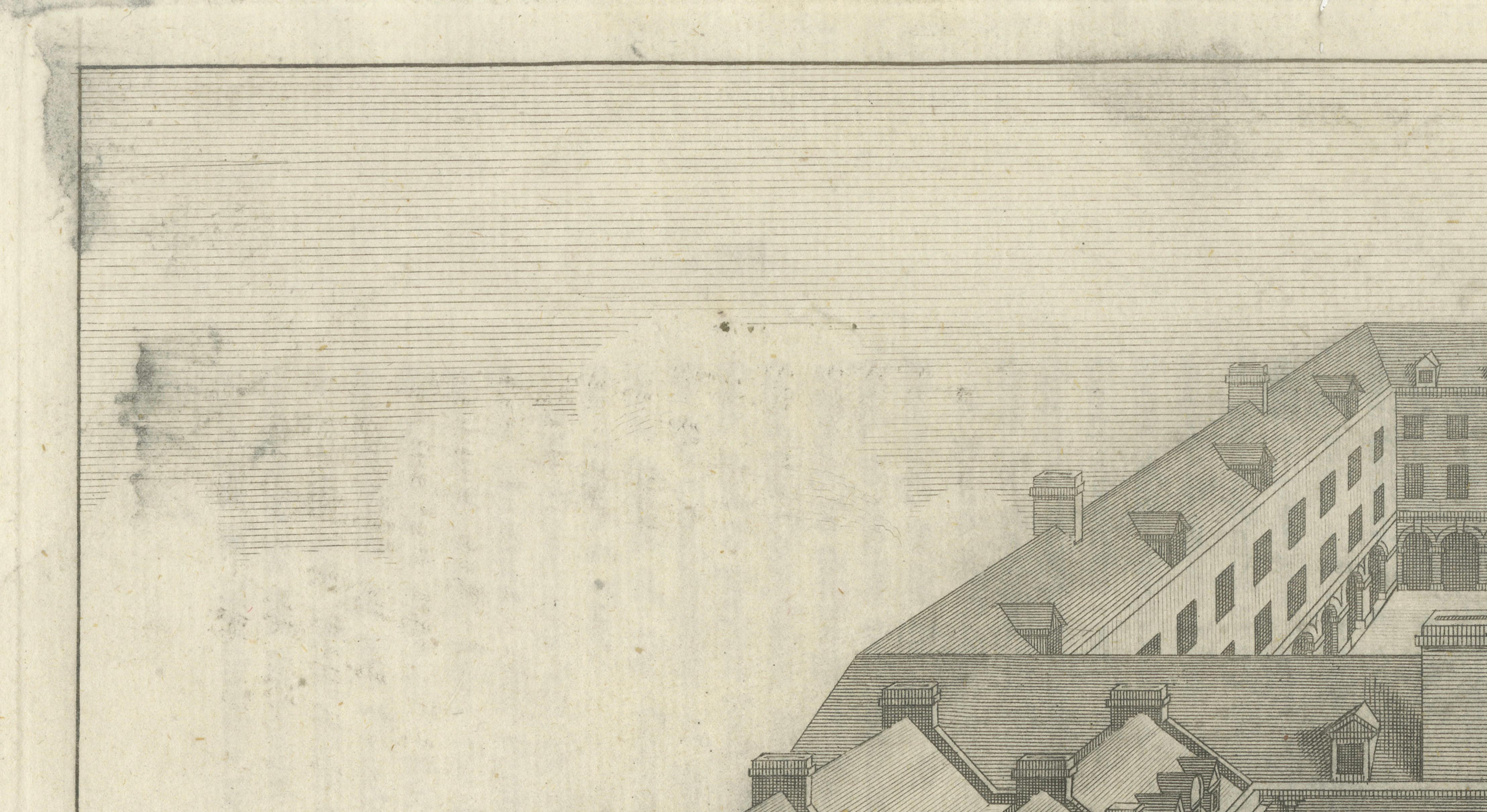 Guy’s Hospital London, Bird’s-Eye View, W.H. Toms, c.1739