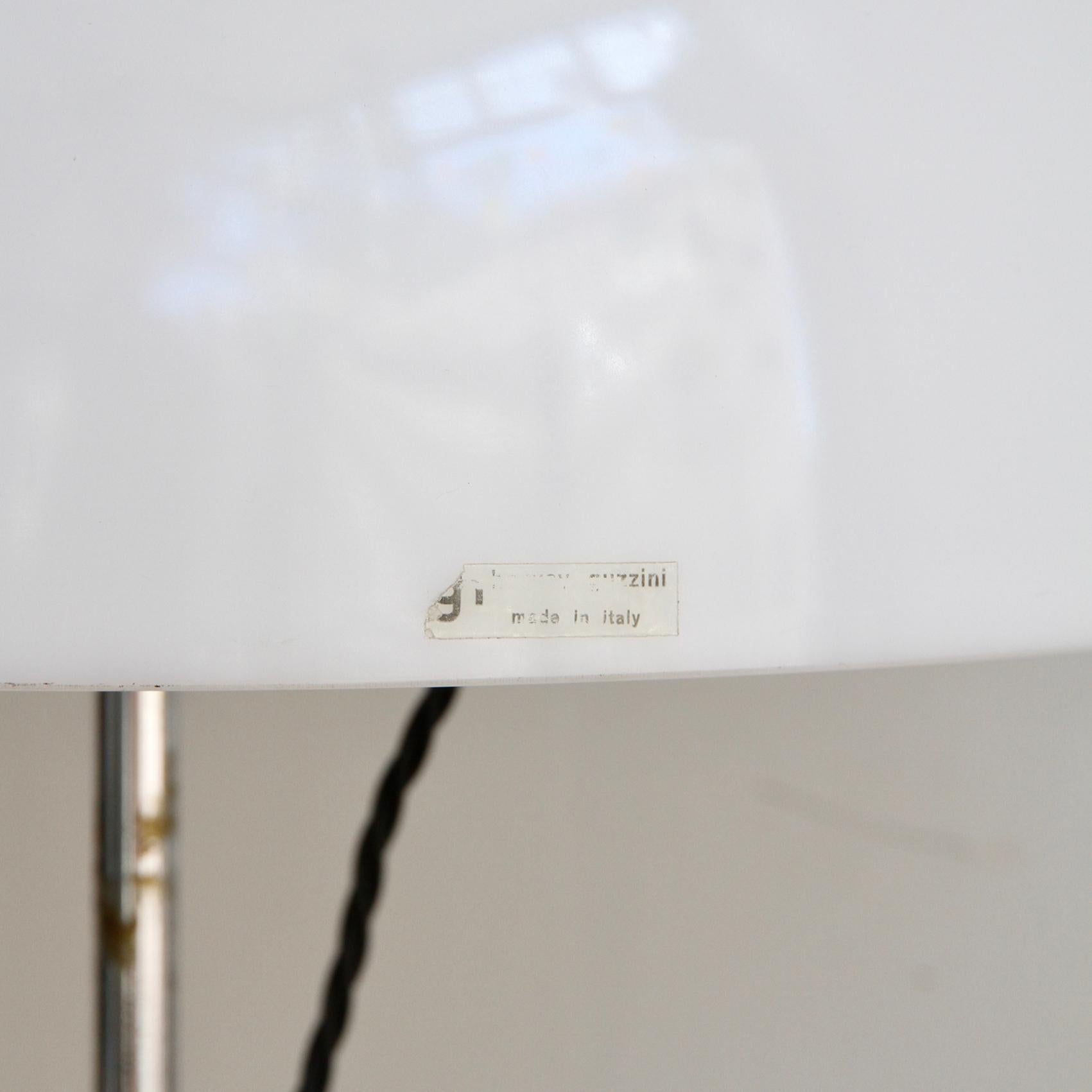 Italian Guzzini Chrome-Plated Mushroom Lamp For Sale