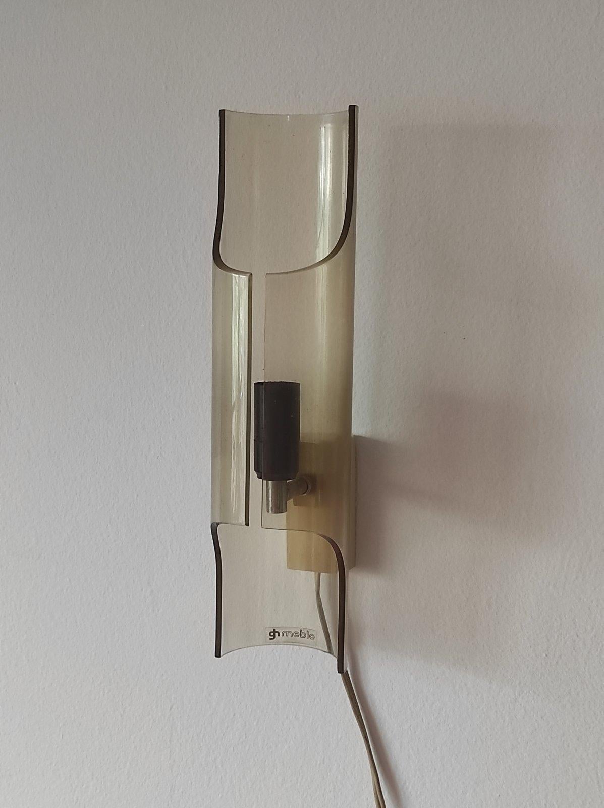 Guzzini Meblo Lámpara de pared Años 70 en venta 1