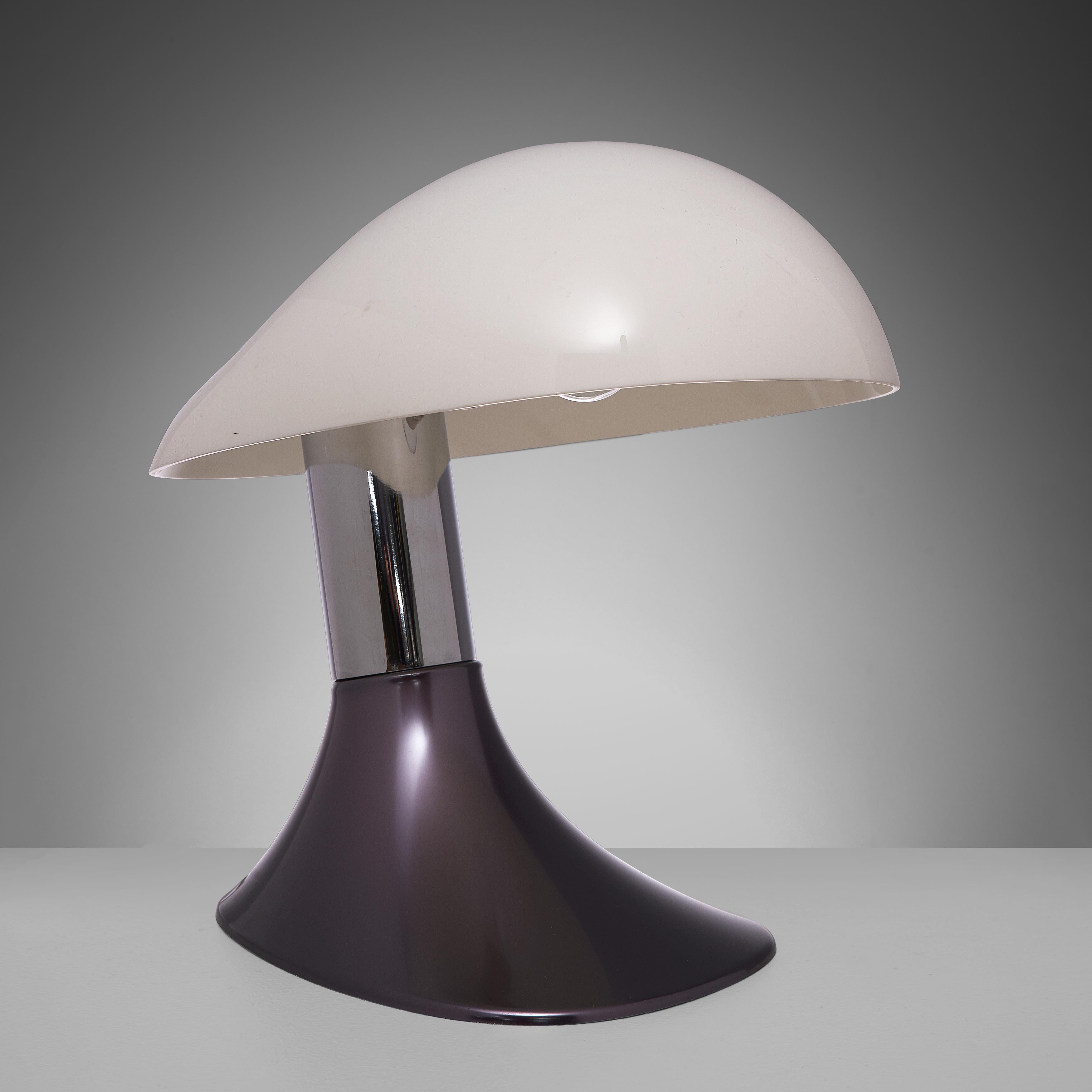 Metal Guzzini Postmodern Italian Cobra Table Lamp