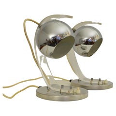 Guzzini Space Age Table Lamp, 1970s Pair