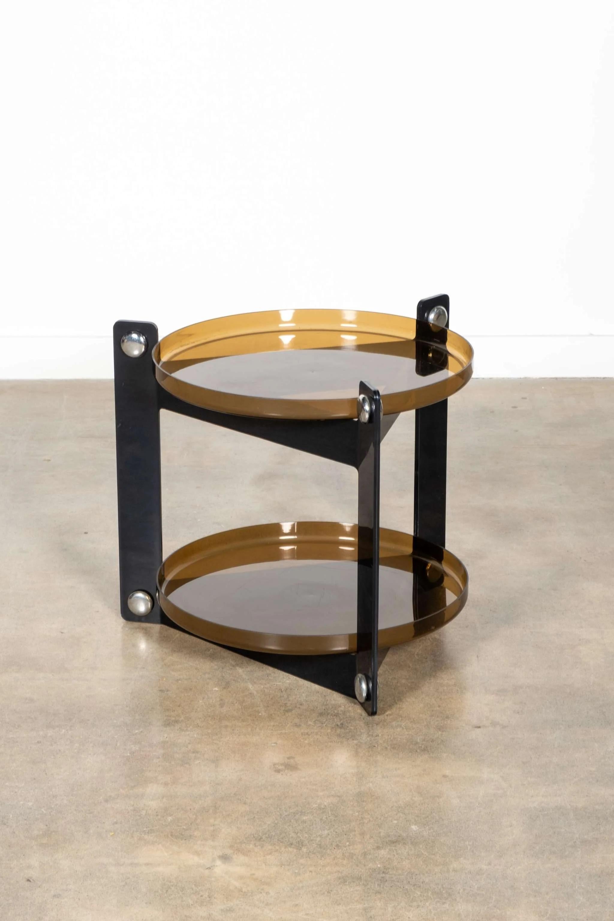 Postmoderno Carrello Guzzini con ripiani rimovibili di Luigi Massoni & Massoni in vendita