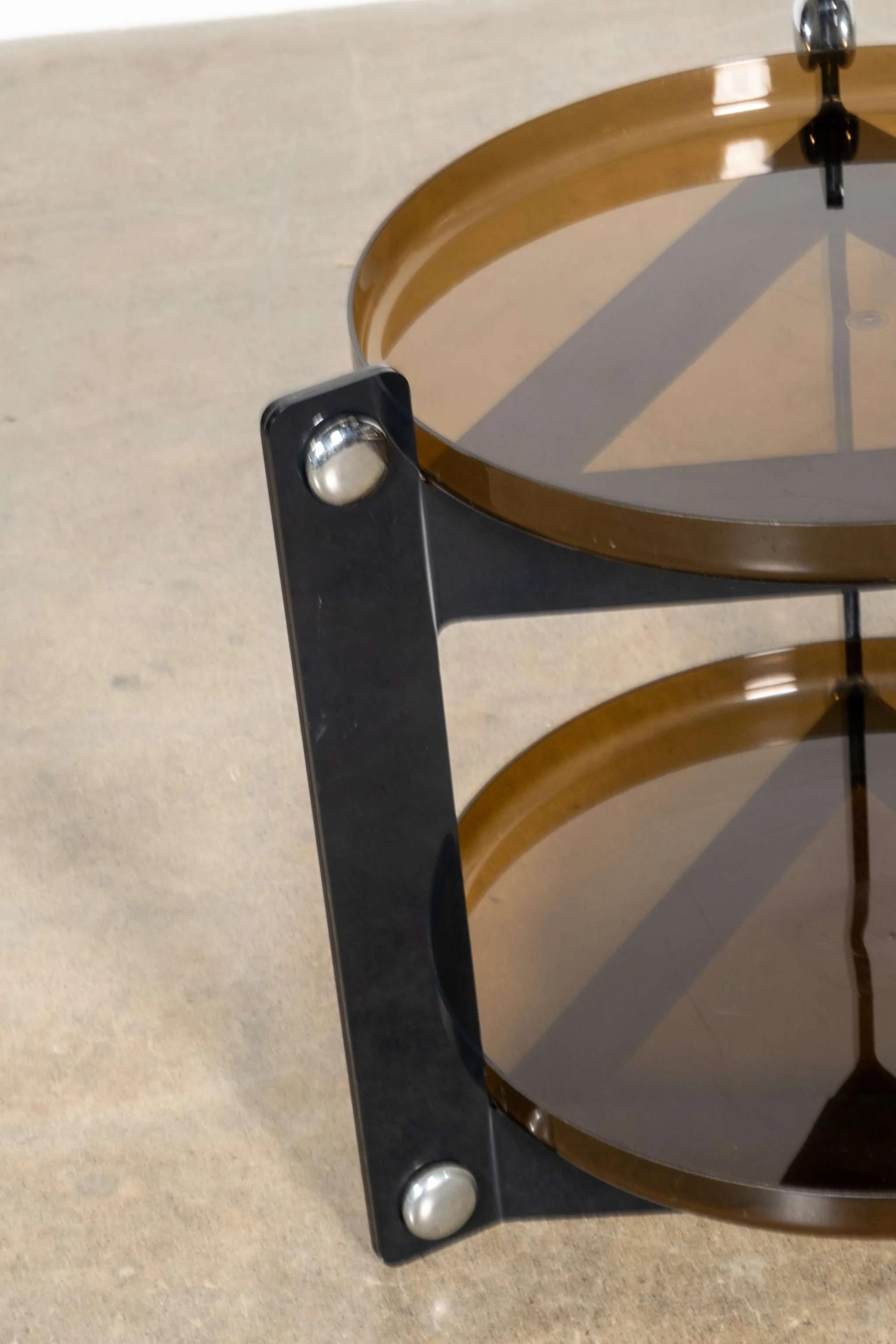 Italiano Carrello Guzzini con ripiani rimovibili di Luigi Massoni & Massoni in vendita