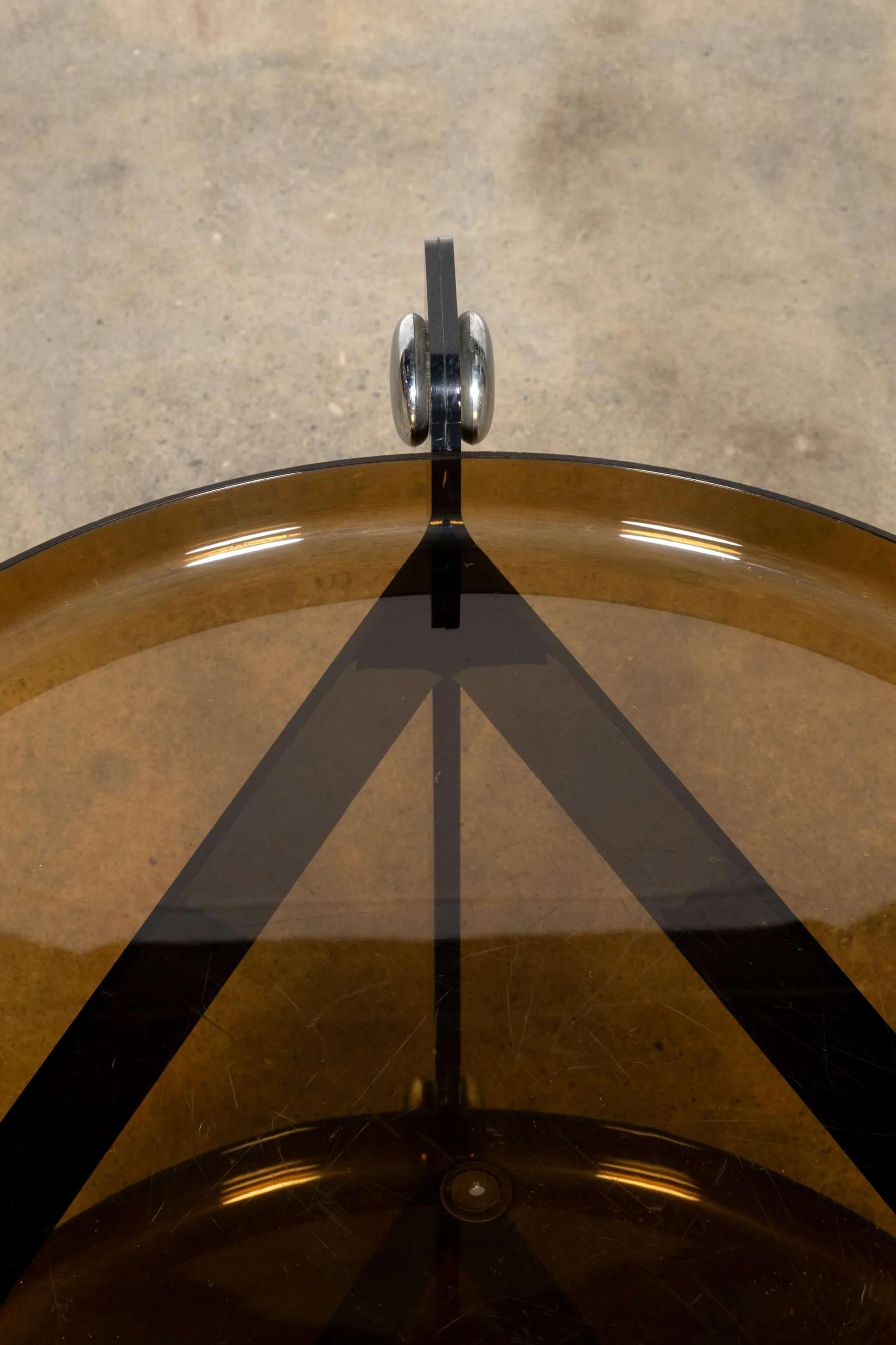 Fine XX secolo Carrello Guzzini con ripiani rimovibili di Luigi Massoni & Massoni in vendita