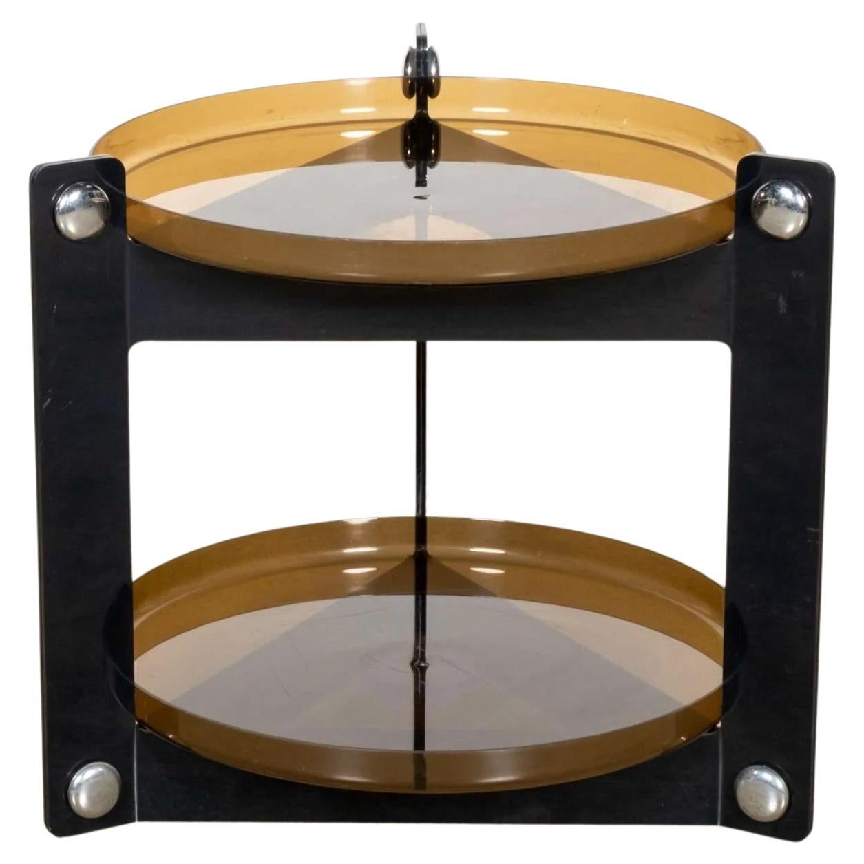 Carrello Guzzini con ripiani rimovibili di Luigi Massoni & Massoni in vendita