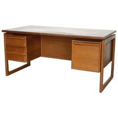 GV Gasvig for GV Møbler Teak Desk, Denmark, 1960s