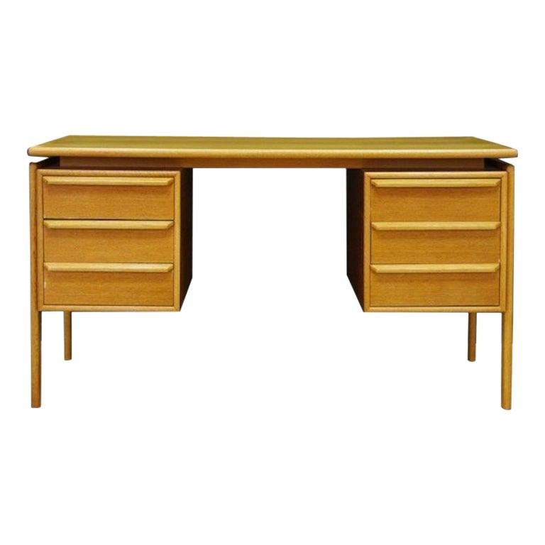 GV Møbler 1960s Bronze Writing Desk Retro Vintage Ash