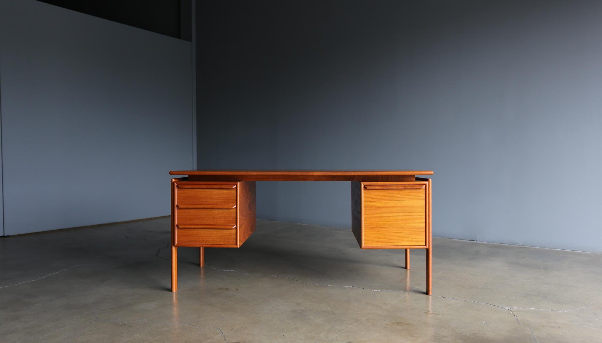 G.V. Mobler Danish Teak Desk, circa 1965.