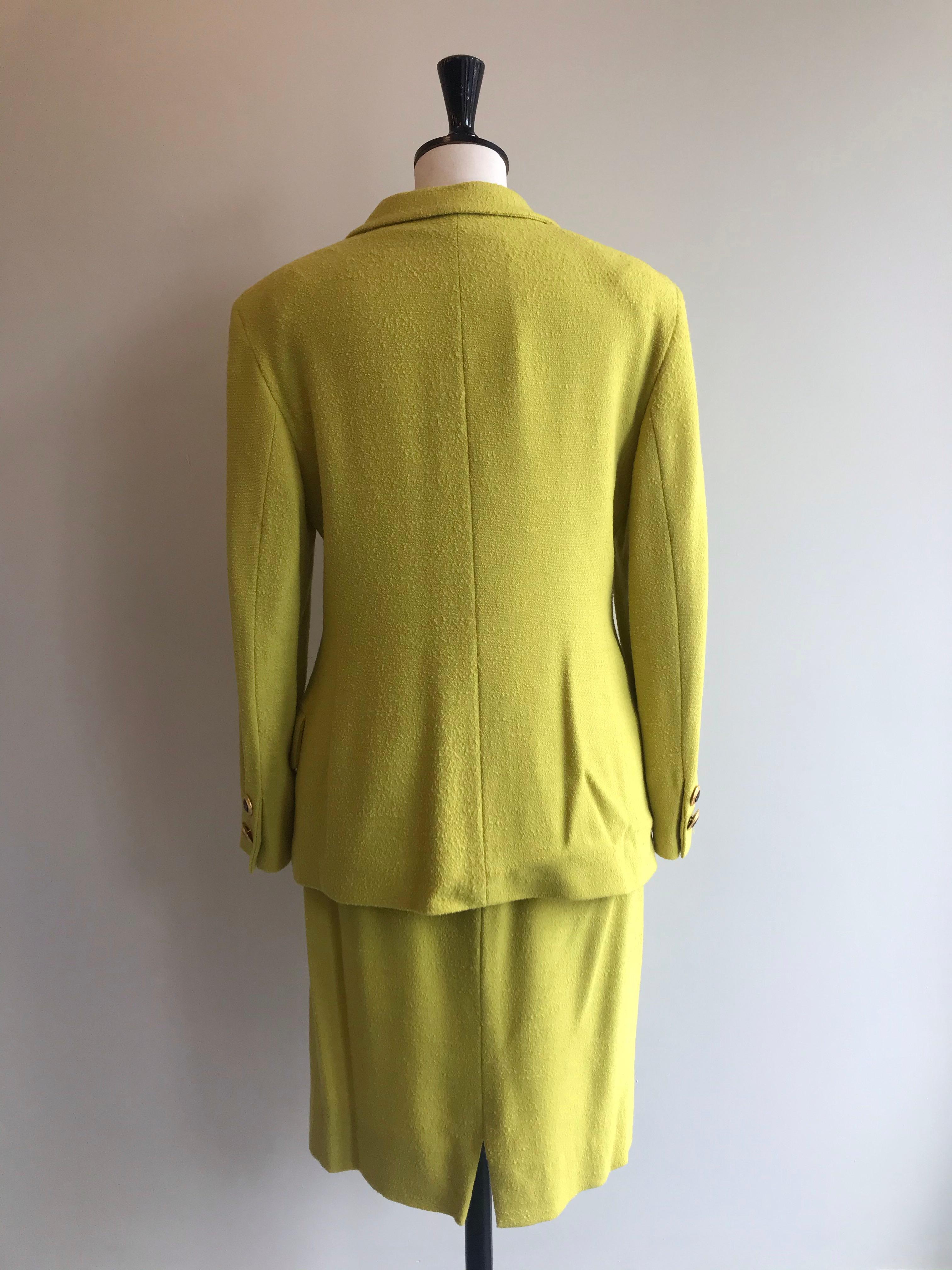 GV Versace Versatiler Vintage-Wollrock-Anzug im Zustand „Hervorragend“ im Angebot in Glasgow, GB