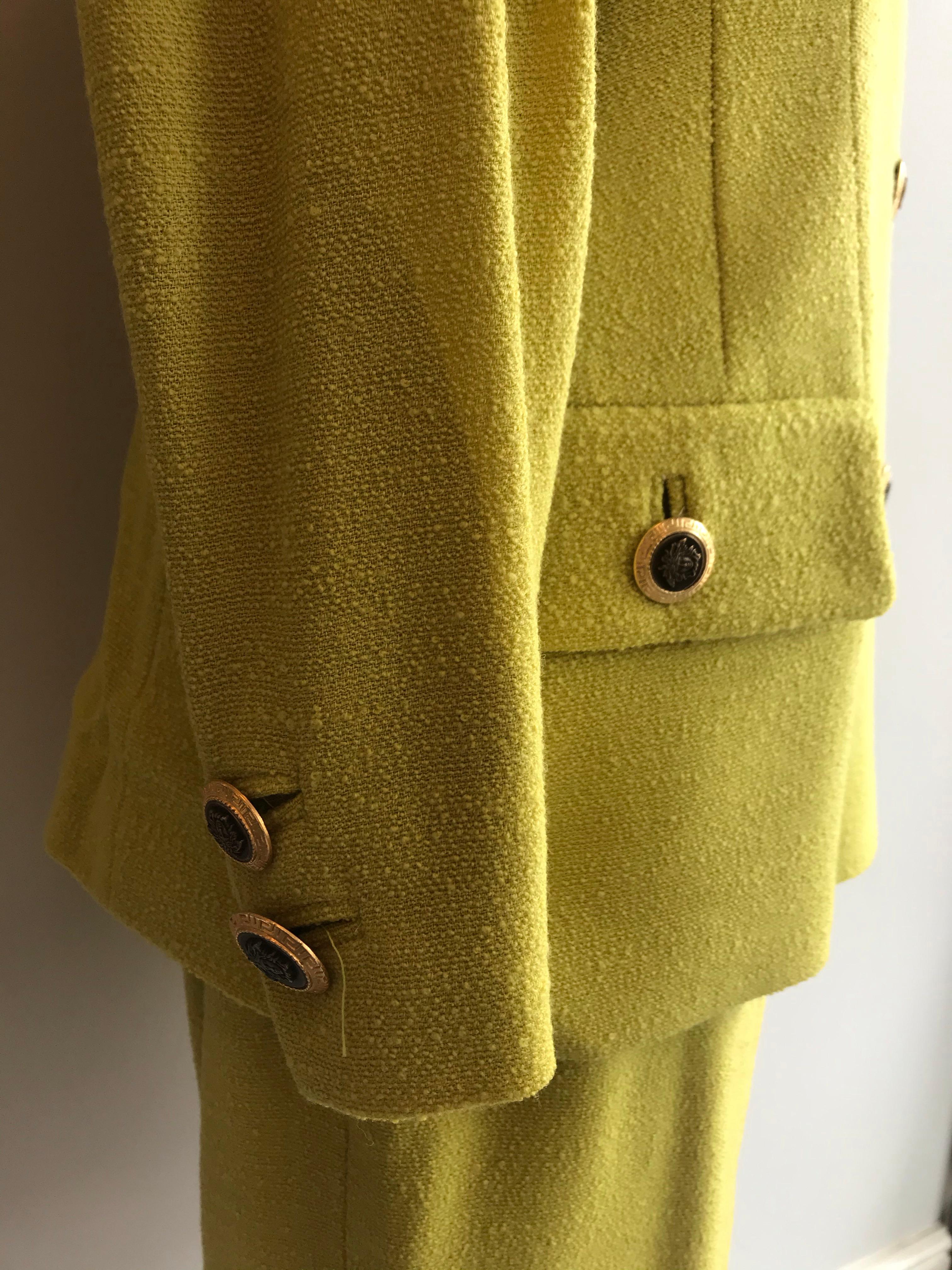 GV Versace Versatile Vintage Wool Skirt Suit For Sale 3