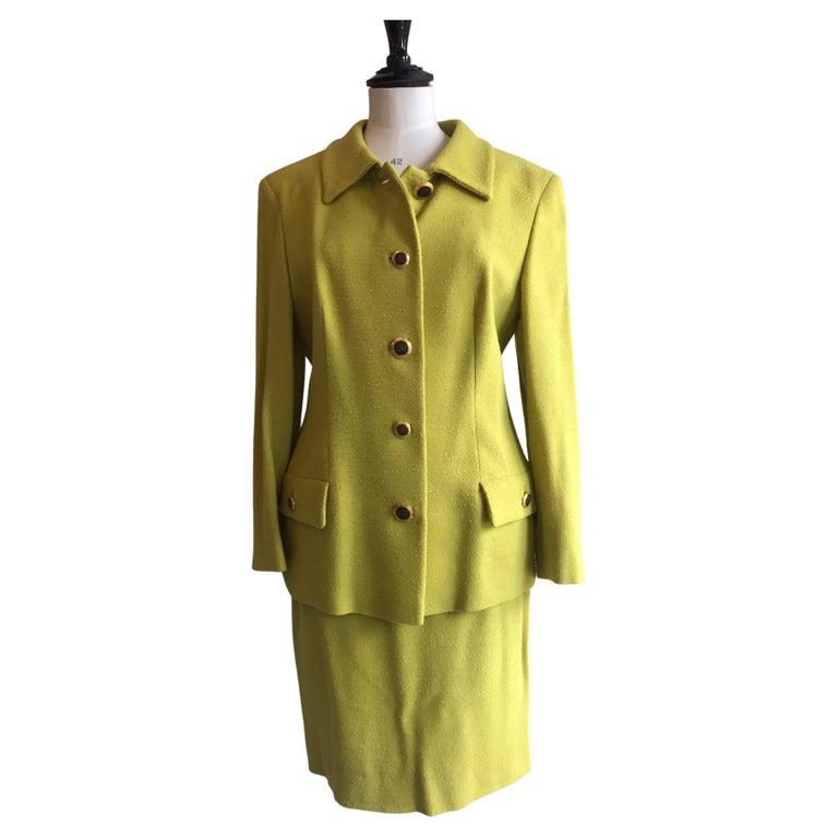 VOLTAIRE petrol blue - wool and silk suit skirt