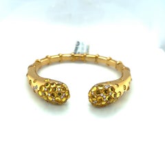 G.Verdi for Cellini 18kt YG Bracelet 8.58cts.Yellow Sapphire .89 Carat Diamonds