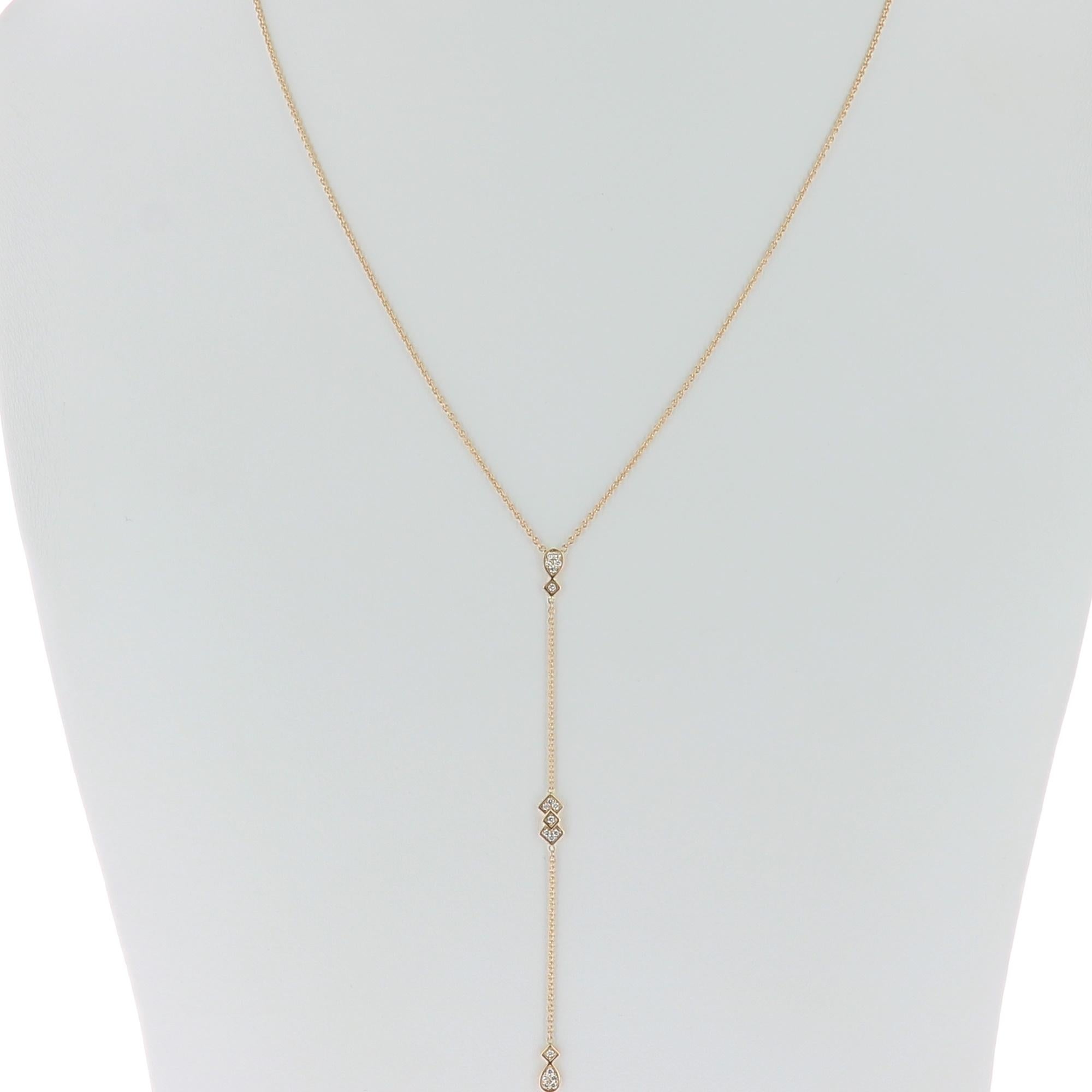 An amazing pendant necklace set with Round Diamonds weighing 0.10 Carats.
The diamonds are GVS grade. 
The Chain is 18K Yellow Gold. 
The Diamond Necklace weight 3.09 Grams(g).
The Necklace is also available in 18K White Gold, 18K Rose Gold.