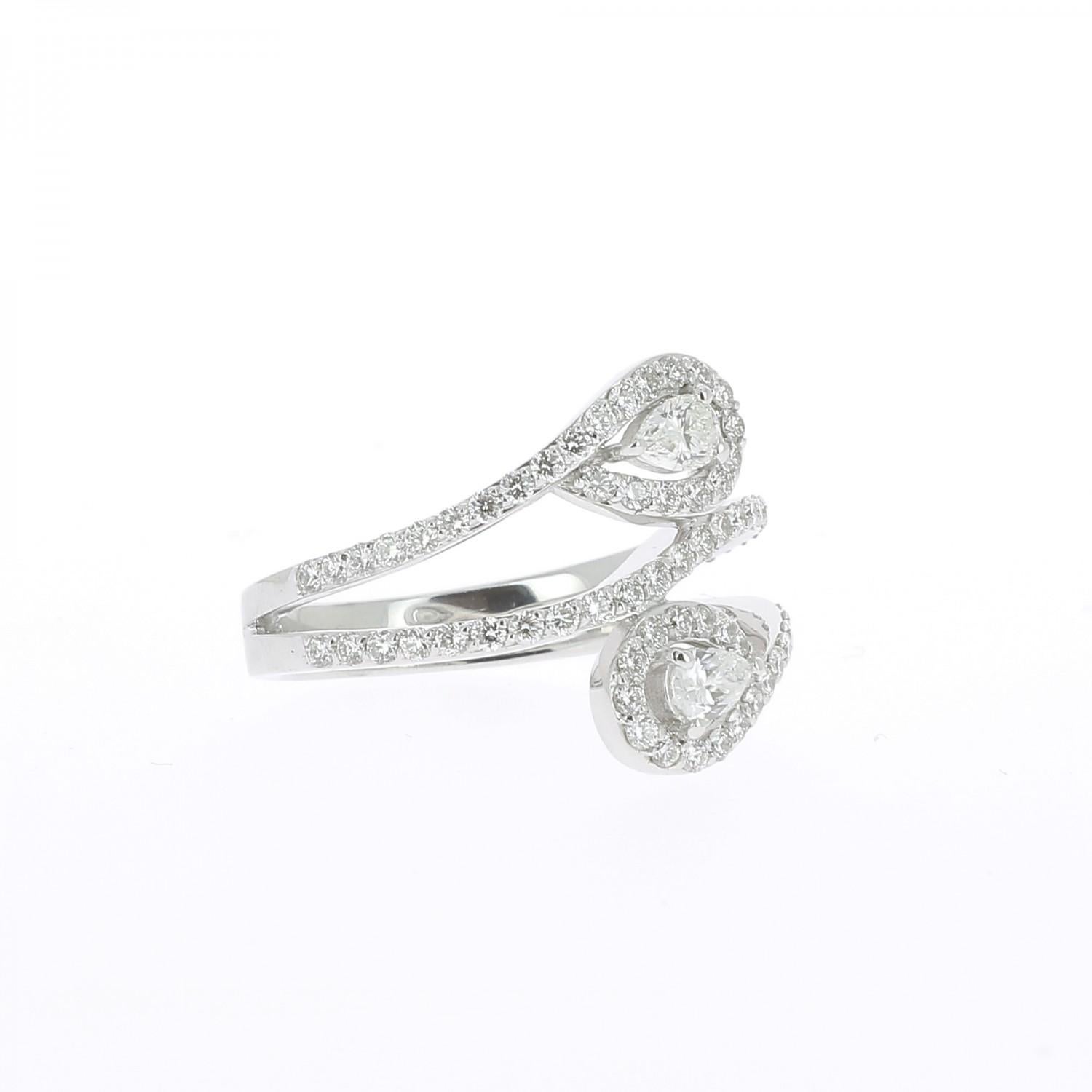 duo diamond ring