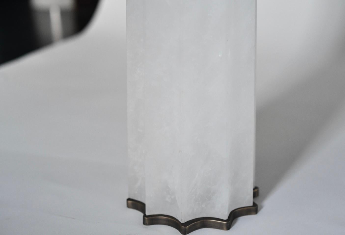 XXIe siècle et contemporain Lampes en cristal de roche GWA par Phoenix en vente
