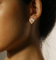 Gwen Beloti .75 Carat Diamond Kite Motif Earrings