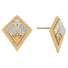 Gwen Beloti .75 Carat Diamond Kite Motif Earrings
