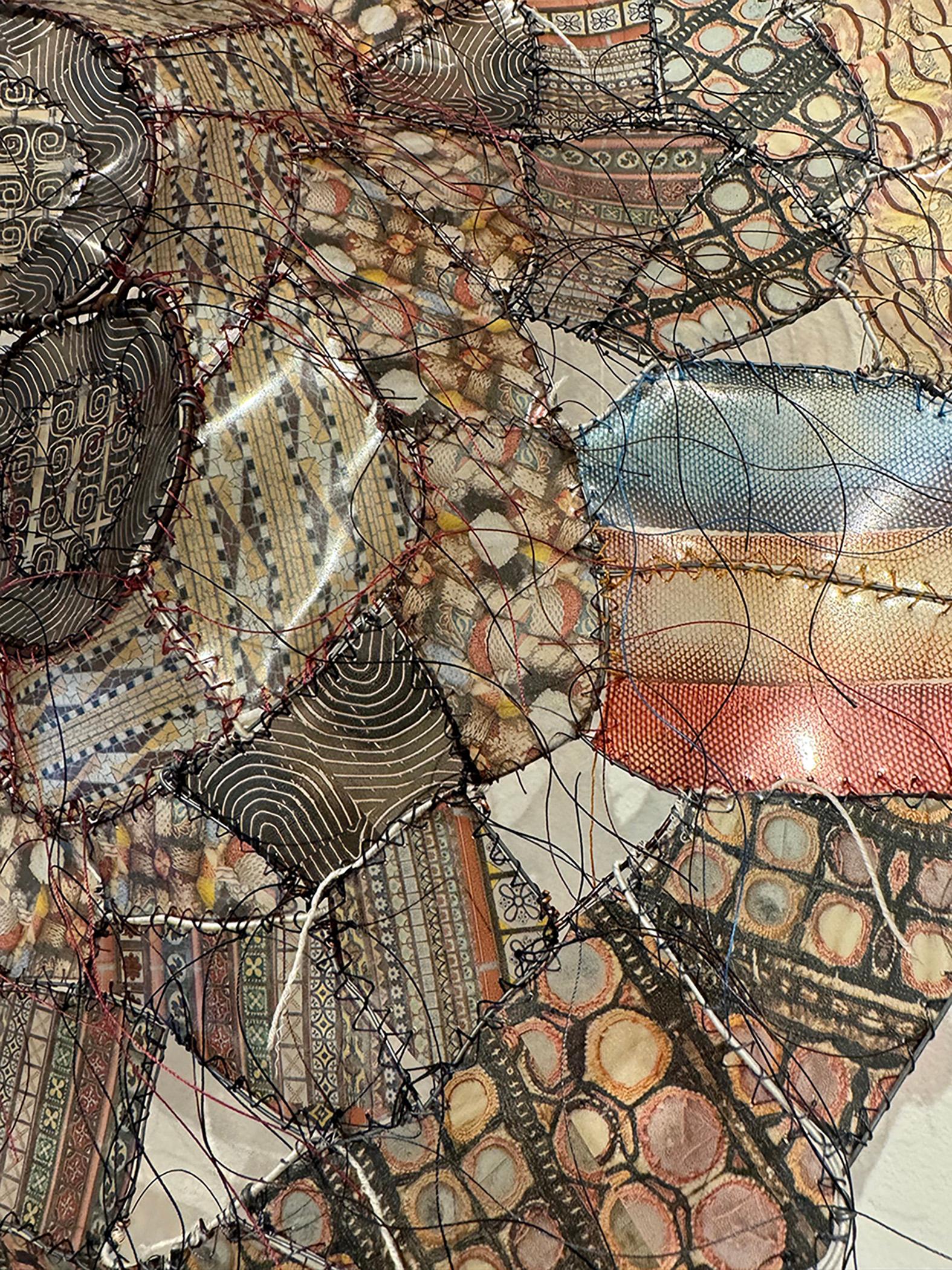 Front and Center and all Around - Found Objects Abstract Sculpture - Conceptual Mixed Media Art by Gwen Samuels