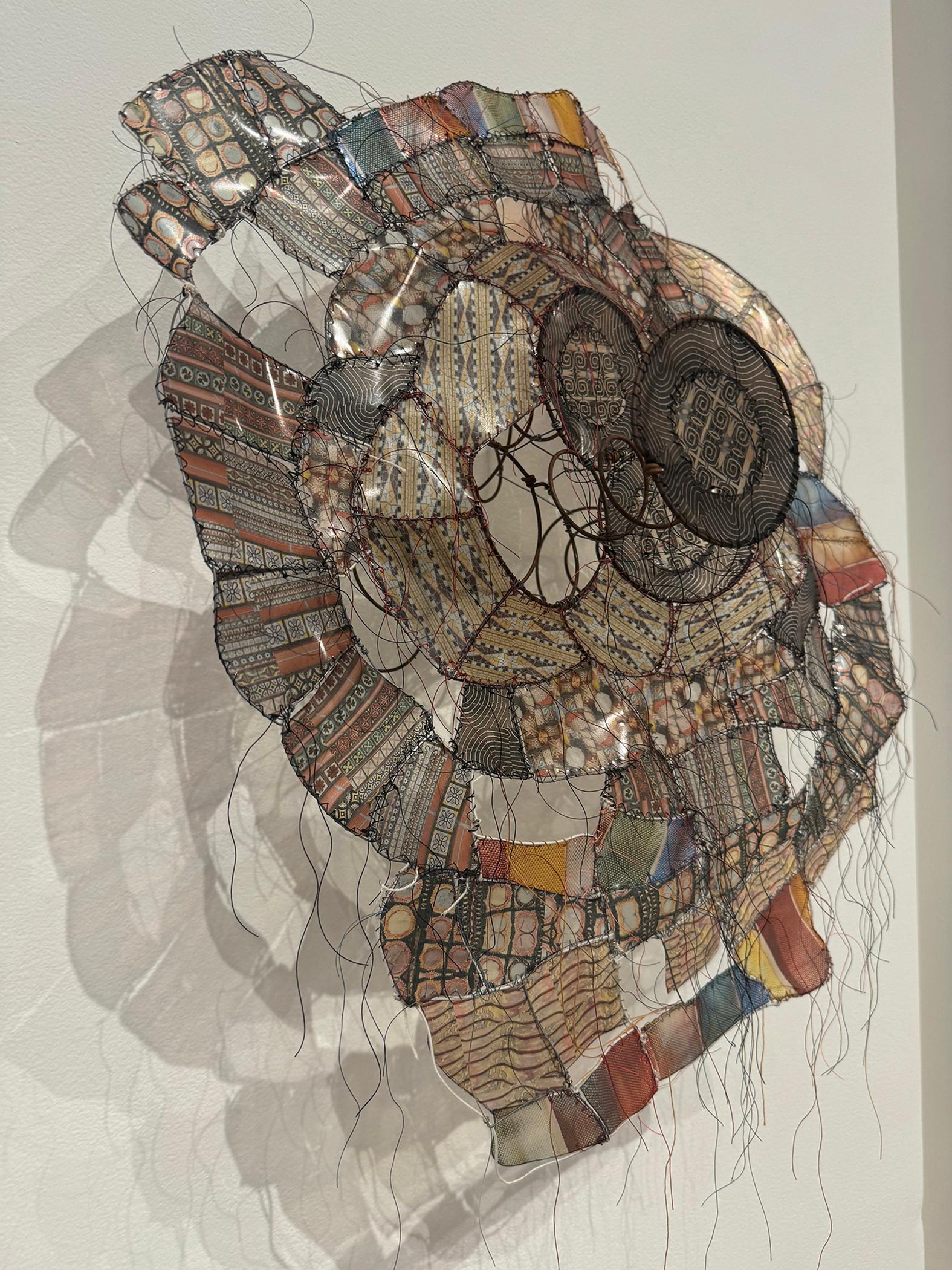Front and Center and all Around
20.0 x 23.0 x 9.0, 3.0 lbs 
Mixed Media
Hand signed by artist 

Artist's Commentary: 
