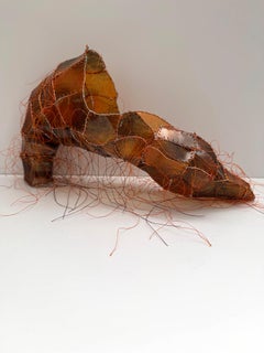 Lizard Skin Shoe - Mixed Media Shoe Sculpture