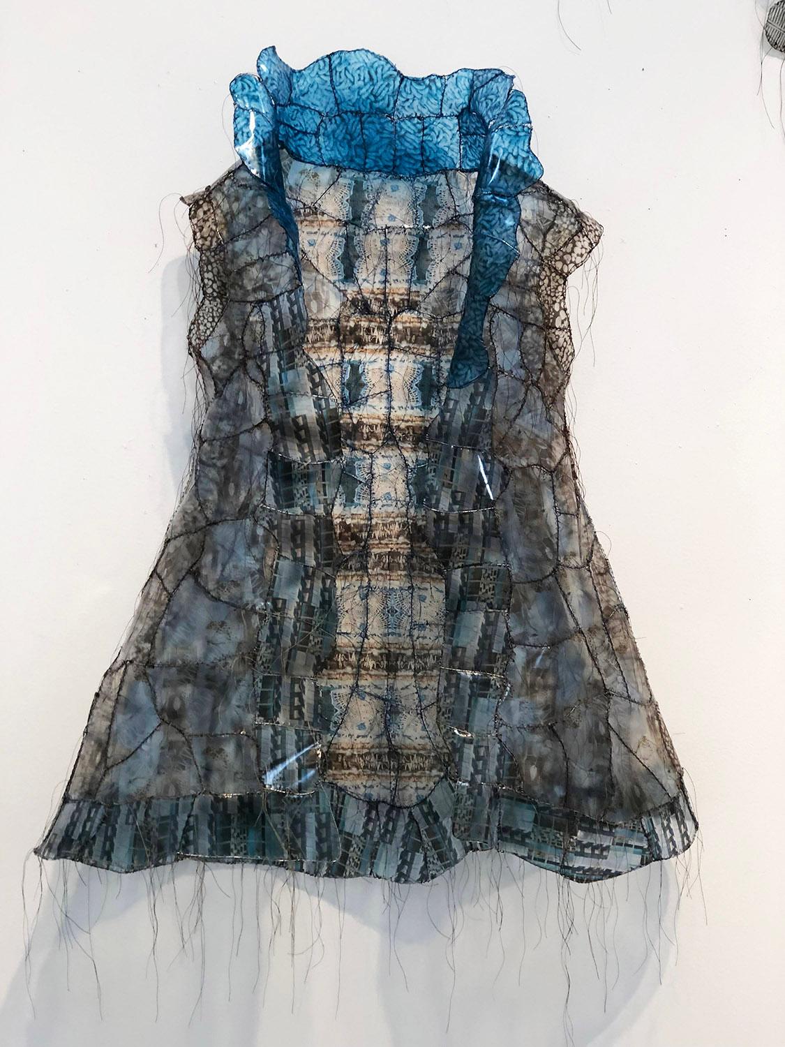 Threads of Time - Mixed Media Hung Dress - Mixed Media Art by Gwen Samuels