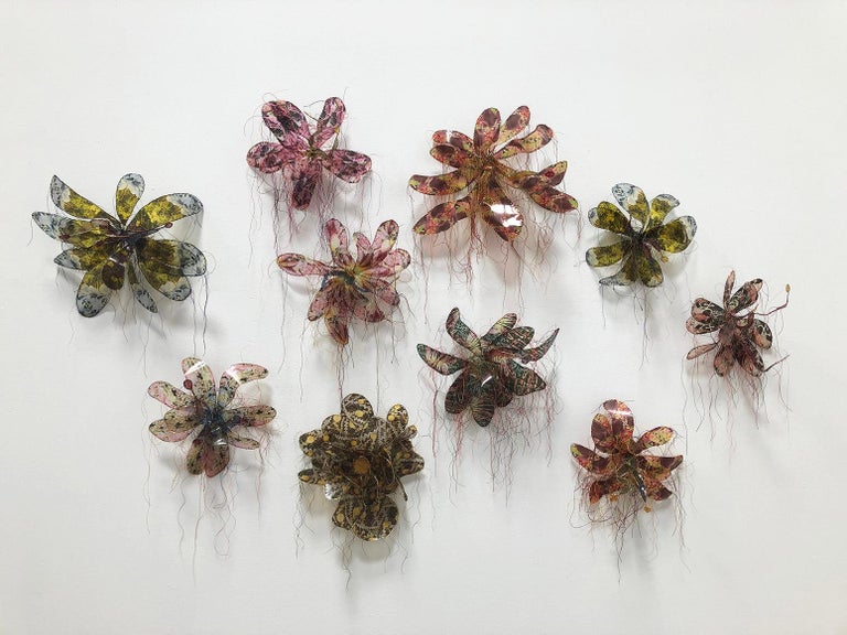 Gwen Samuels Abstract Sculpture - Wall Flowers