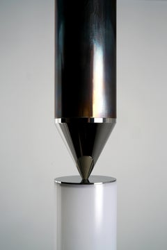 Gwen Single Contemporary Sculptural LED Pendant, Solid Brass, Config 2