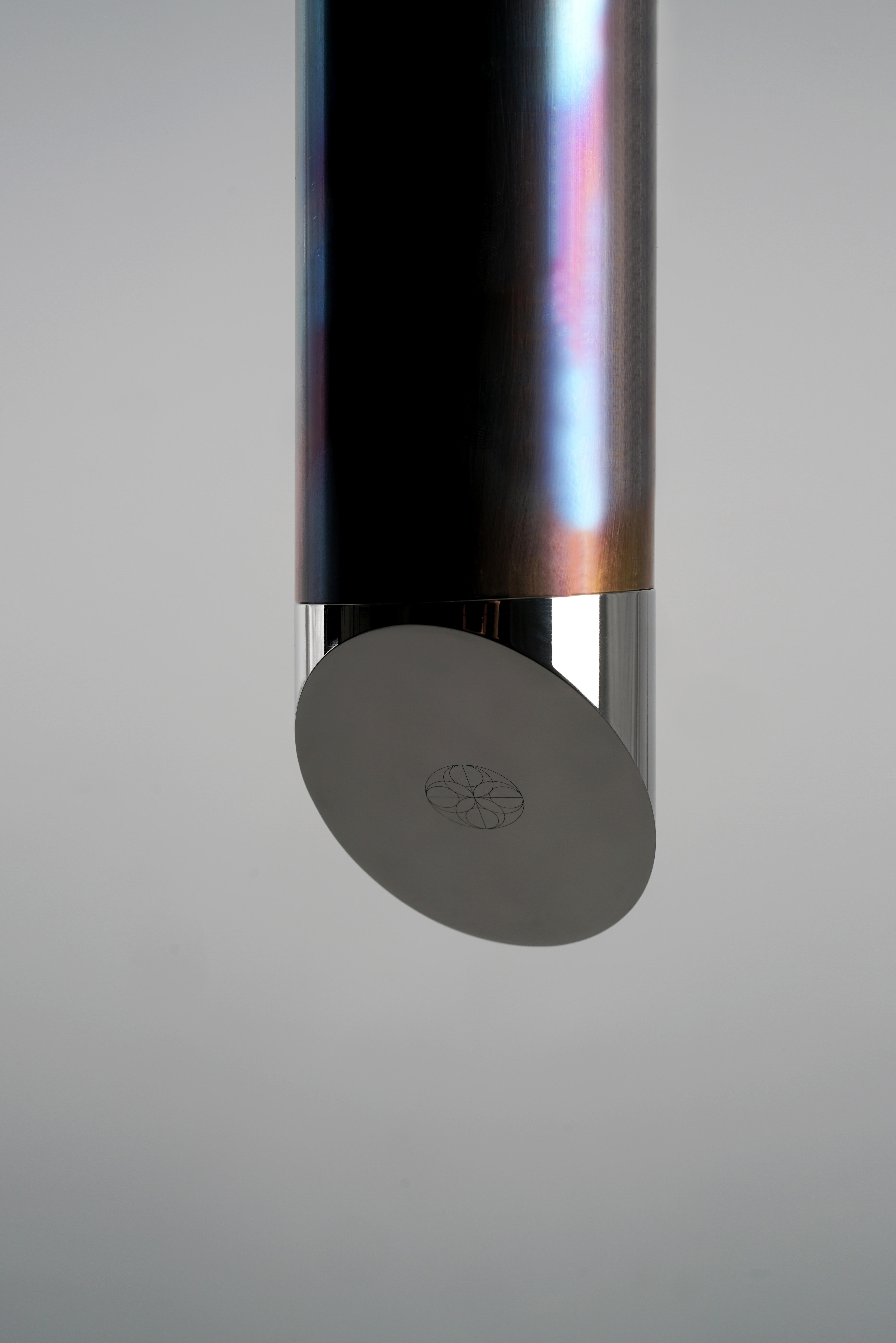 Gwen Single Contemporary Sculptural LED Pendant, Solid Brass, Config 3 In New Condition For Sale In Torslanda, SE