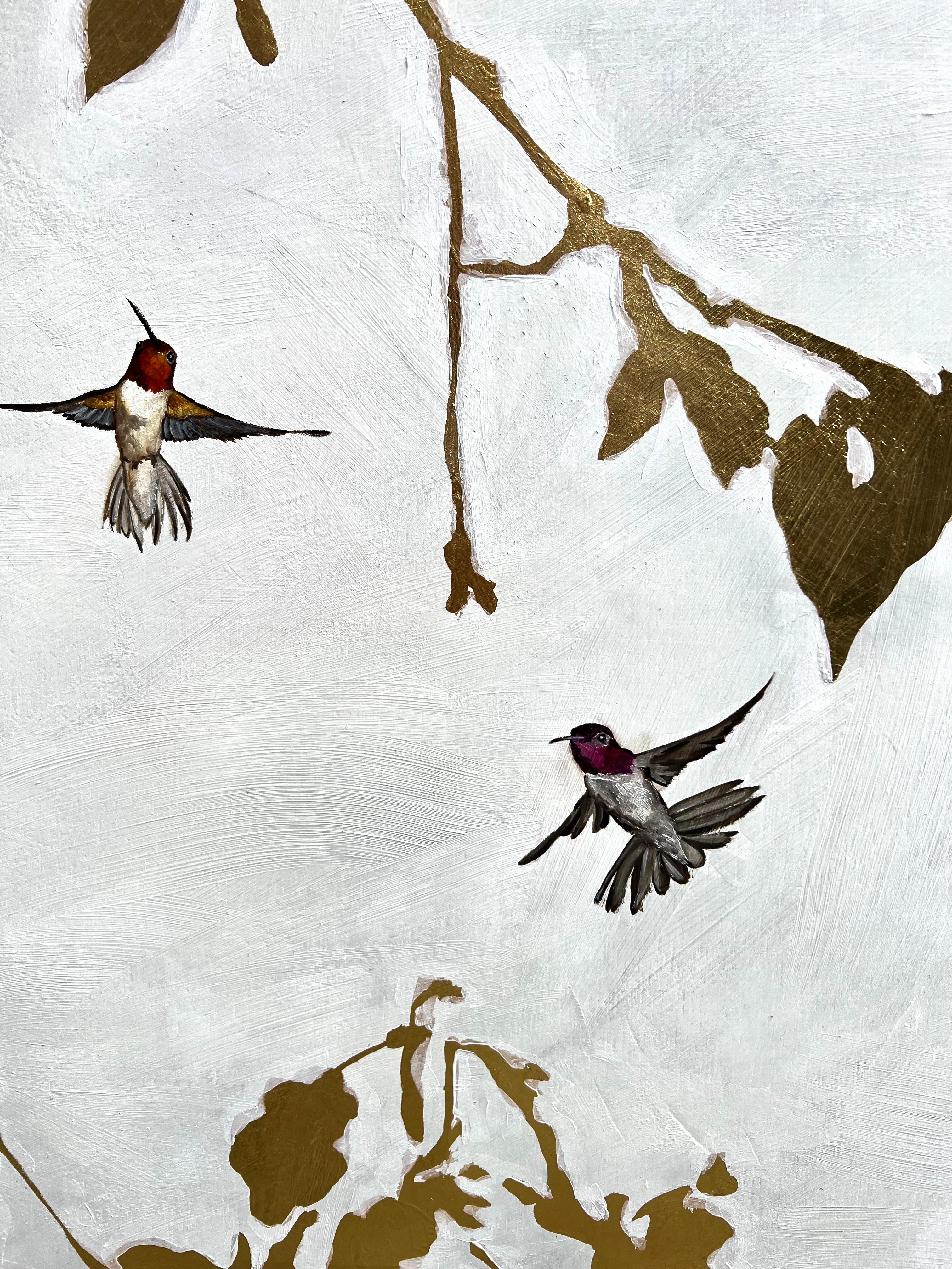 Gwen Wong's work is both painterly and allegorical, caught somewhere in the middle between the representational painter and the narrator. 