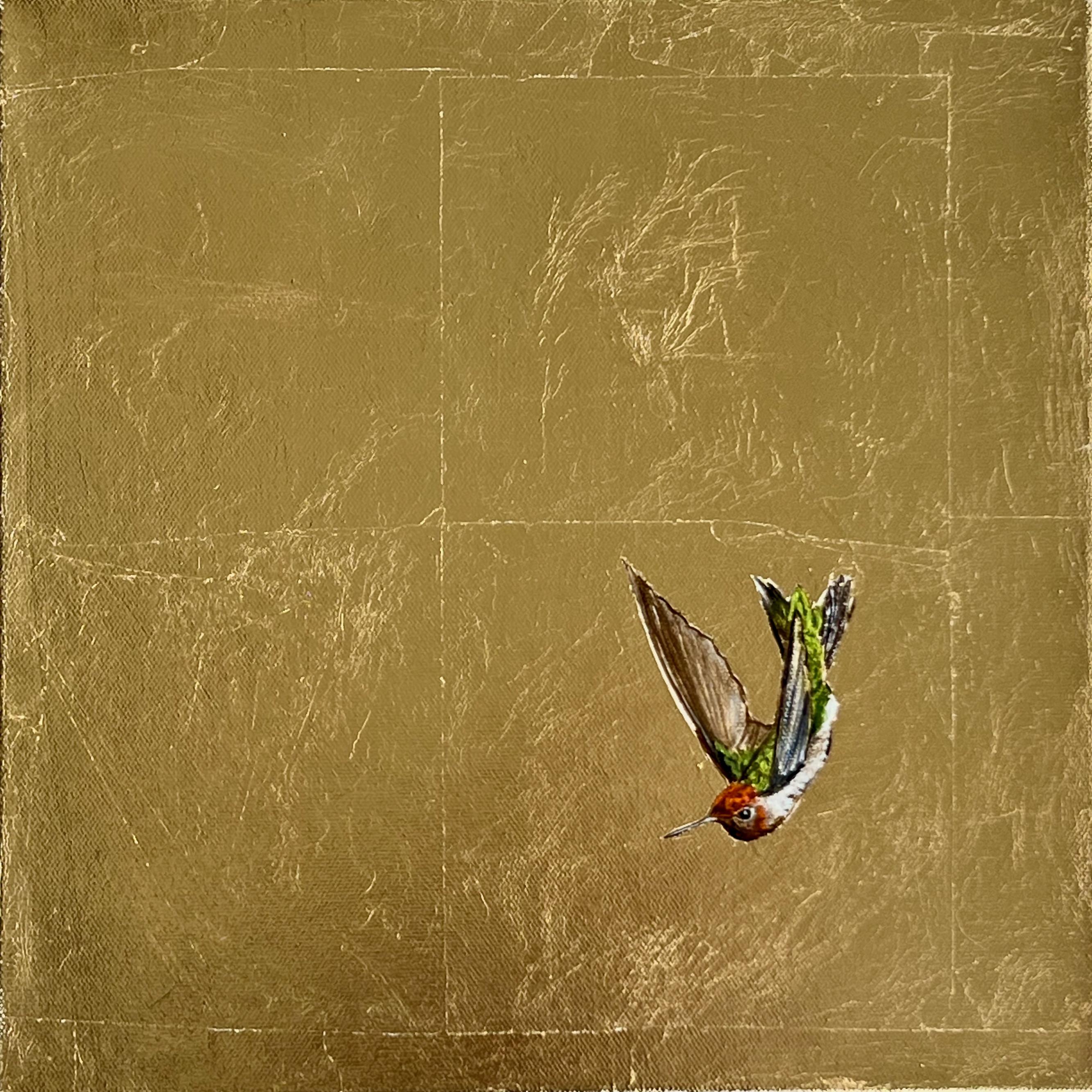 Gwen Wong Figurative Painting – Glänzen