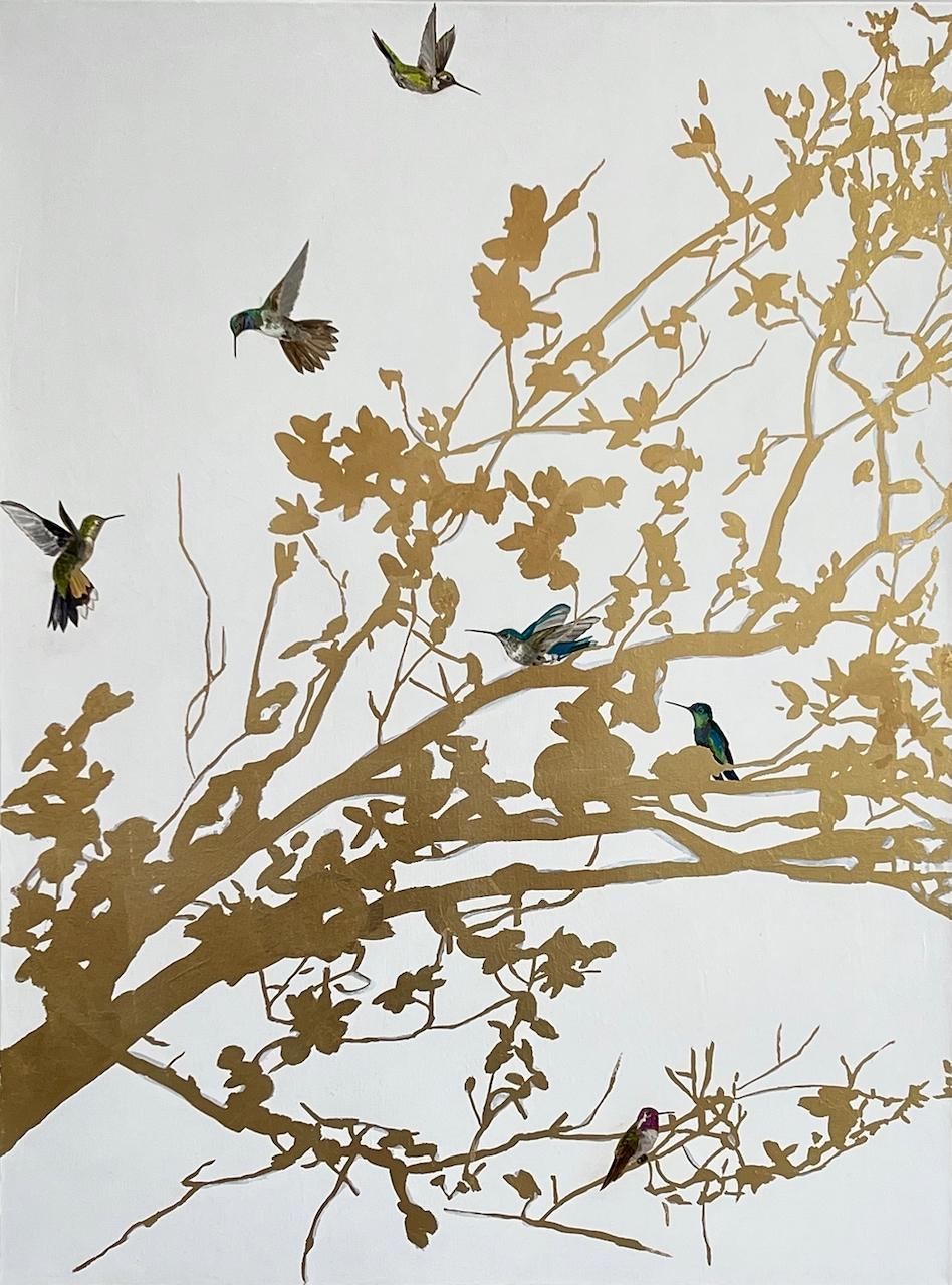 Gwen Wong Animal Painting - Silhouettes and Shadows I