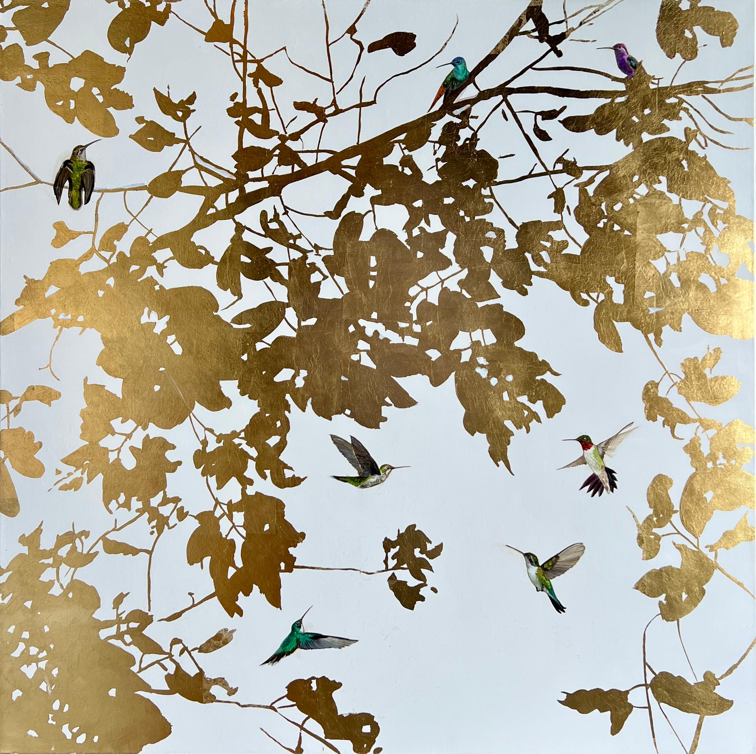 Gwen Wong Figurative Painting - Suspended Grace