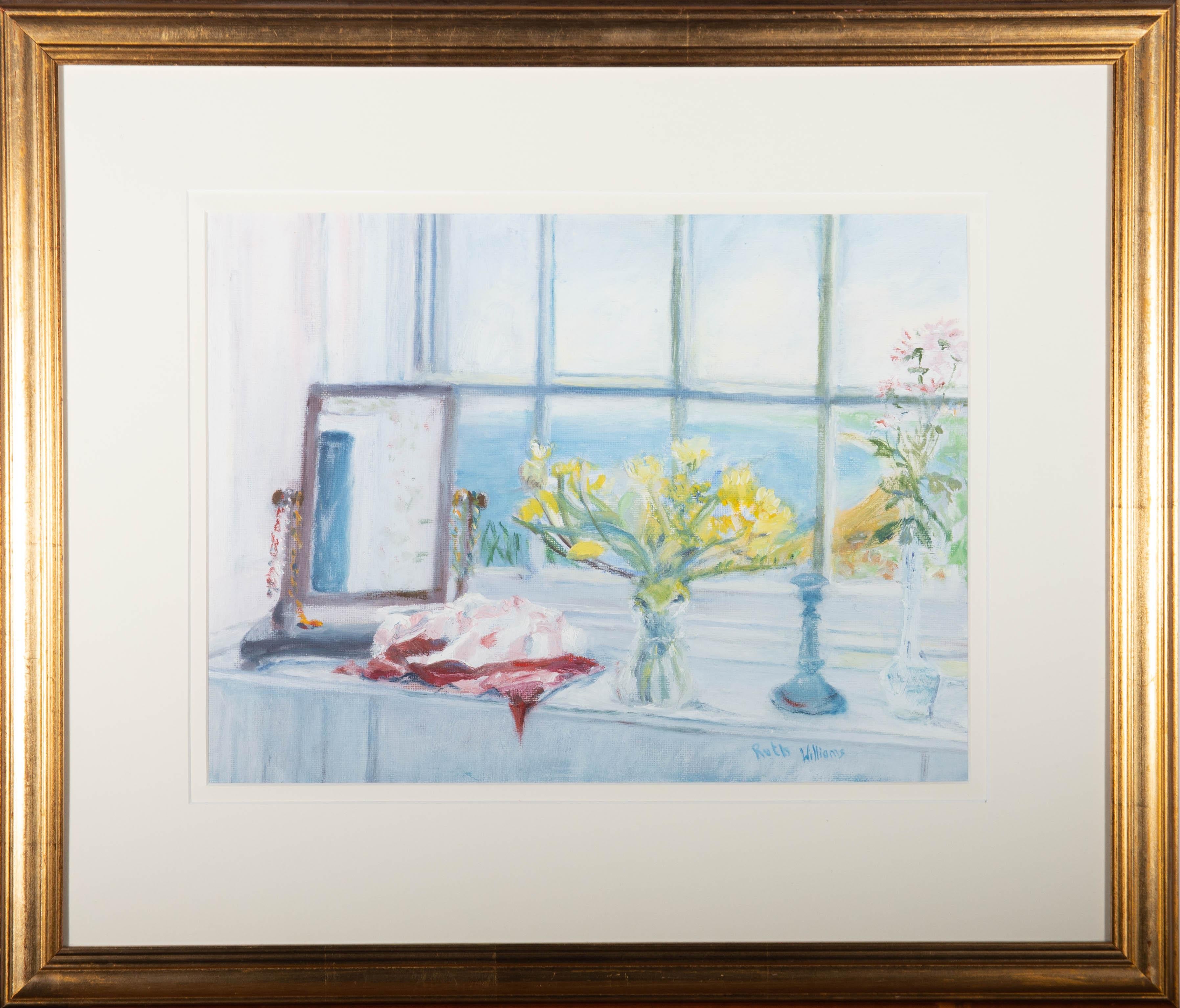 Gwendolen Jackson Still-Life Painting - Ruth Williams - Contemporary Oil, Ocean View