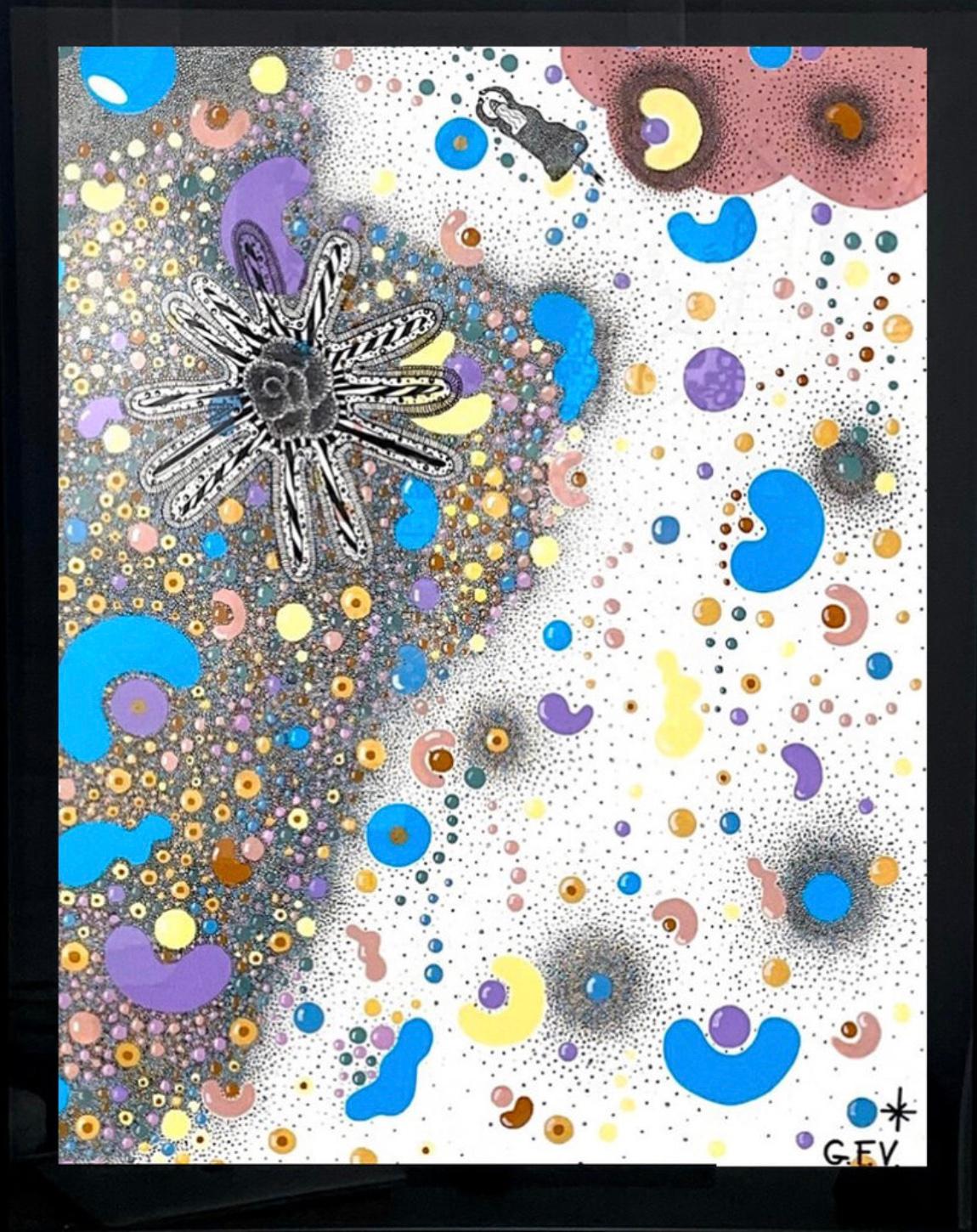 Crazy Caviar - Painting by Gwendoline Finaz De Villaine 