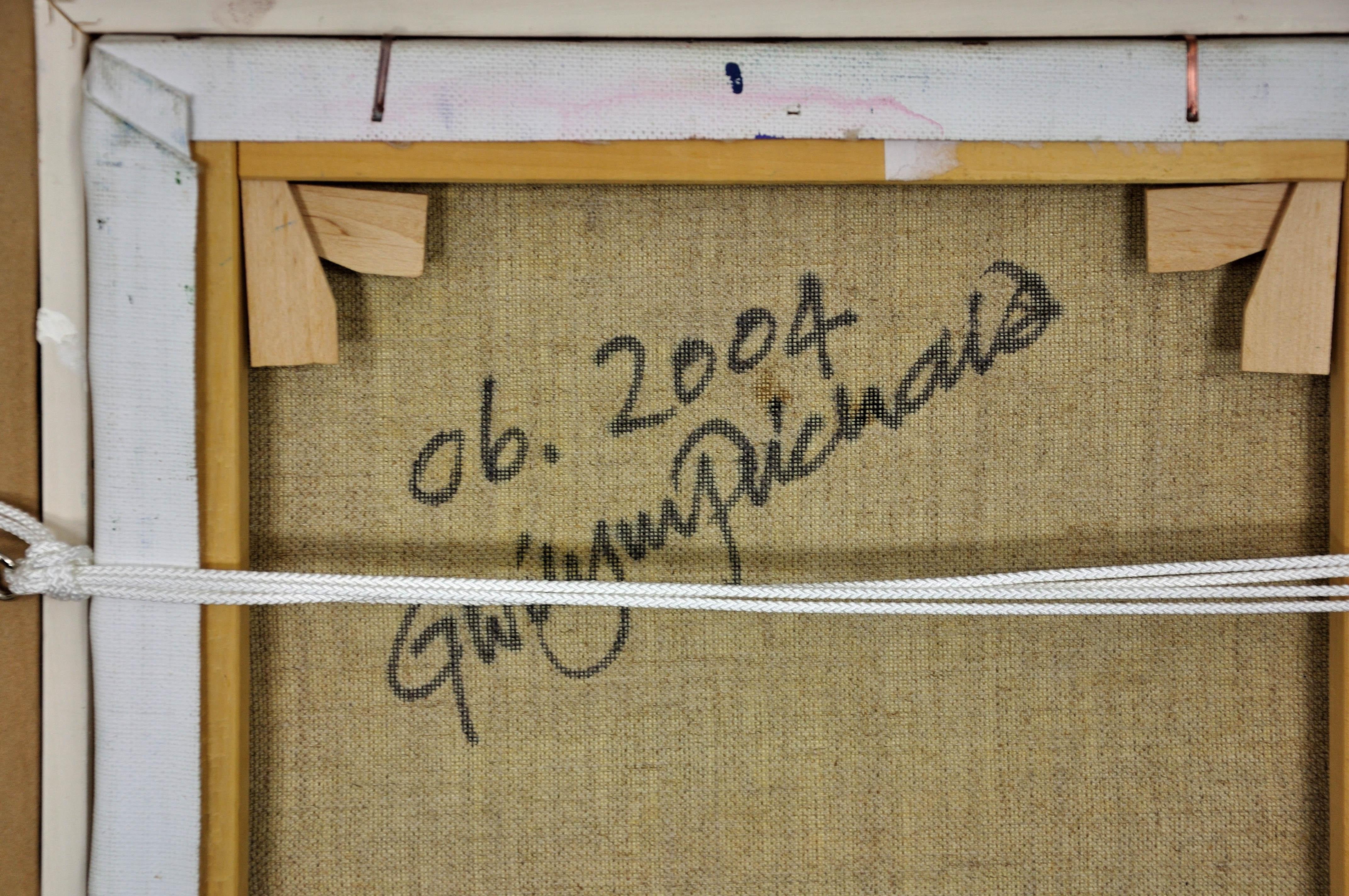 Gwilym Prichard.
Gallese ( nato nel 1931 e morto nel 2015 ).
Gigli, 2004.
Olio su tela.
Firmato con un monogramma in basso a sinistra. Completamente firmato e datato sul retro.
Dimensioni dell'immagine 17,3 pollici x 12,2 pollici (44 cm x 31