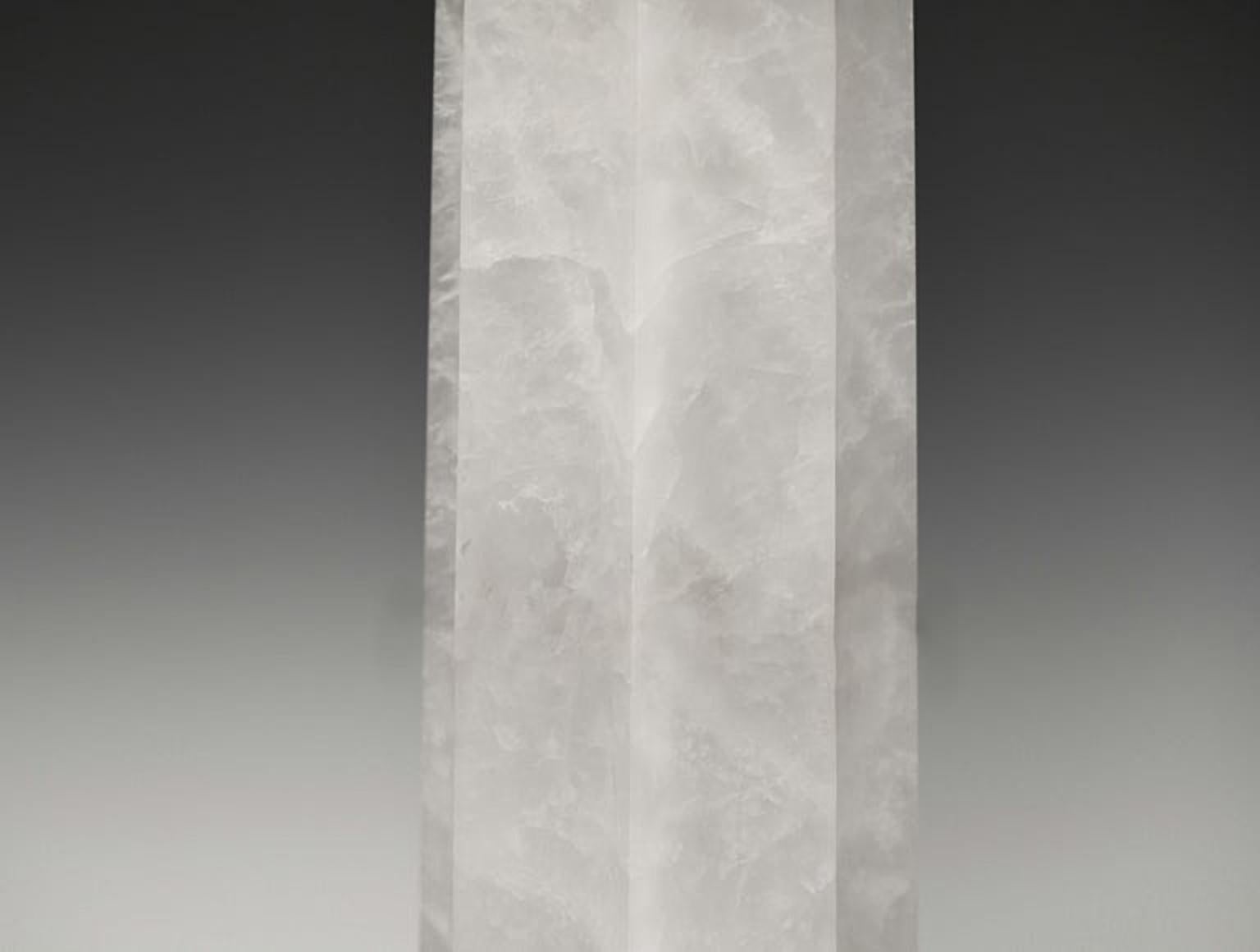 Contemporary GWN Rock Crystal Lamps by Phoenix For Sale