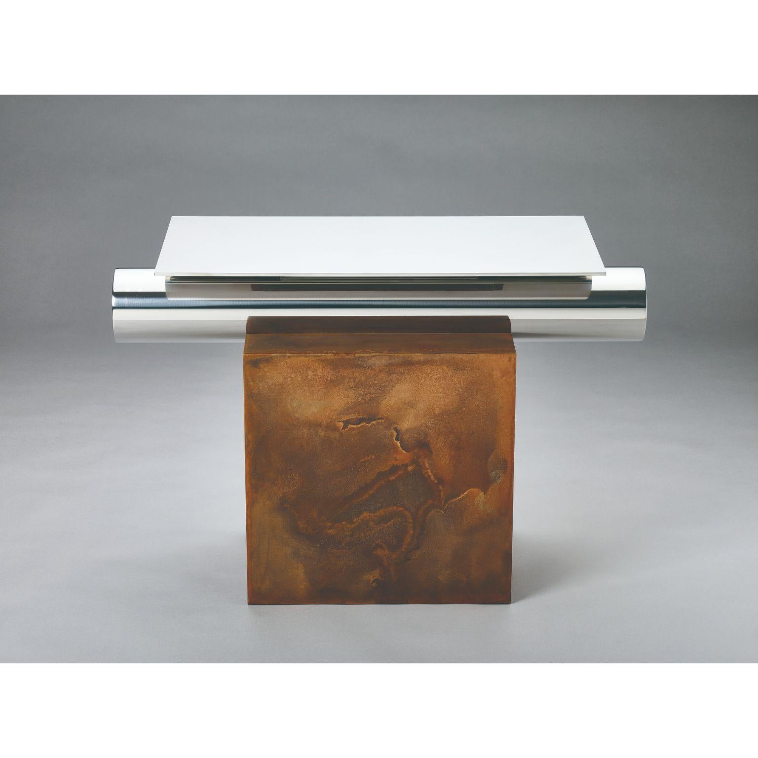 Post-Modern Gwol Side Table by Lee Jung Hoon For Sale