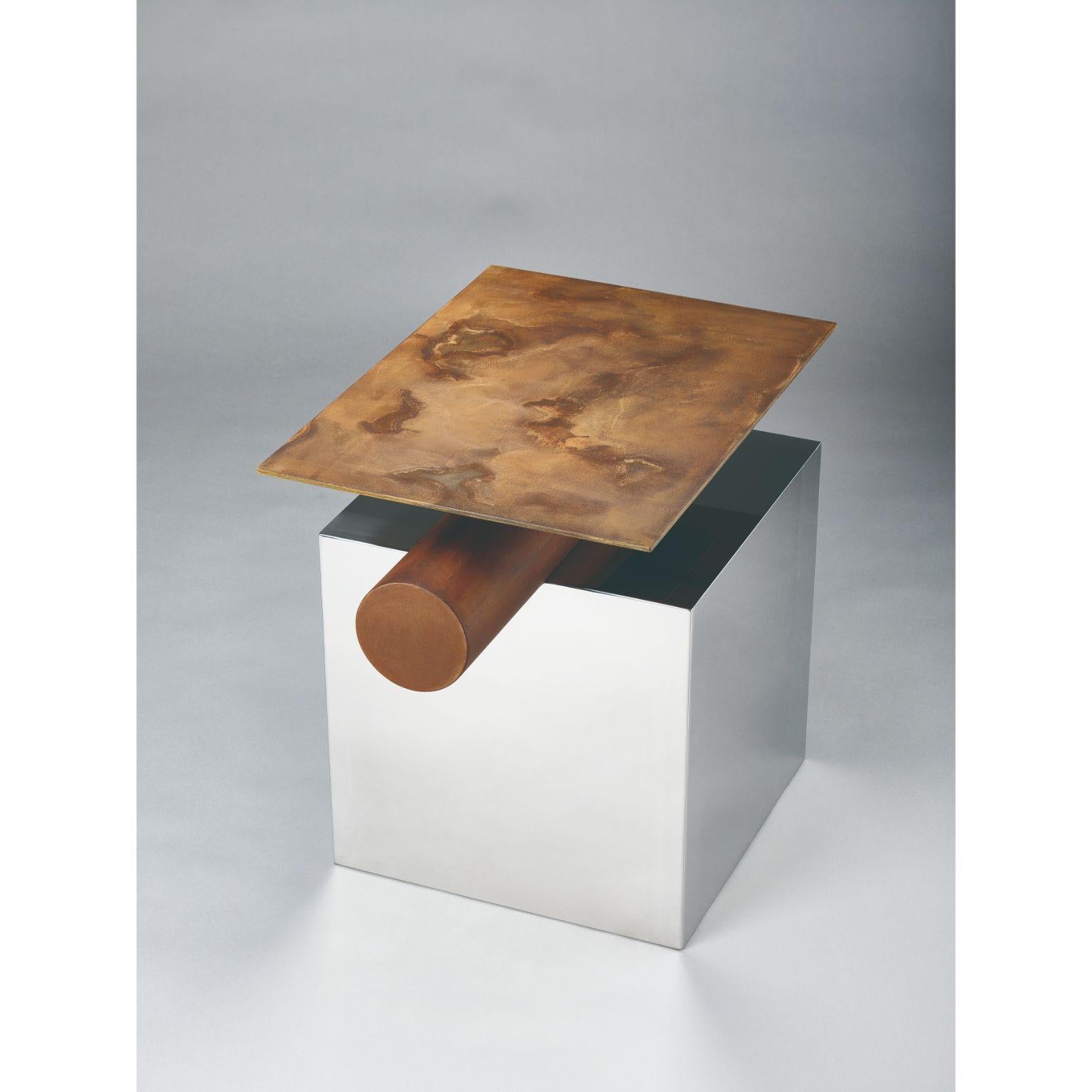 Contemporary Gwol Side Table by Lee Jung Hoon For Sale