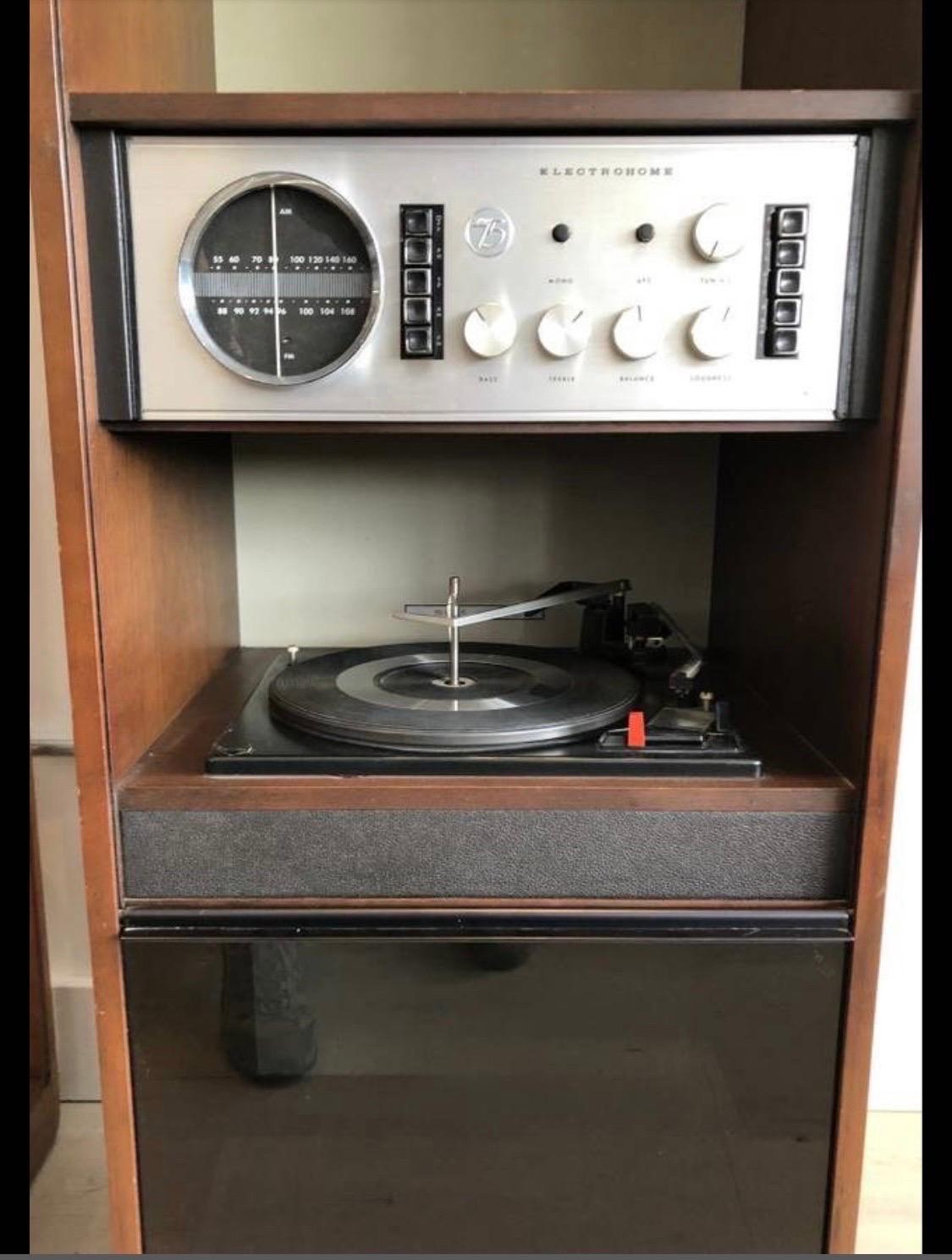 electrohome record player cabinet